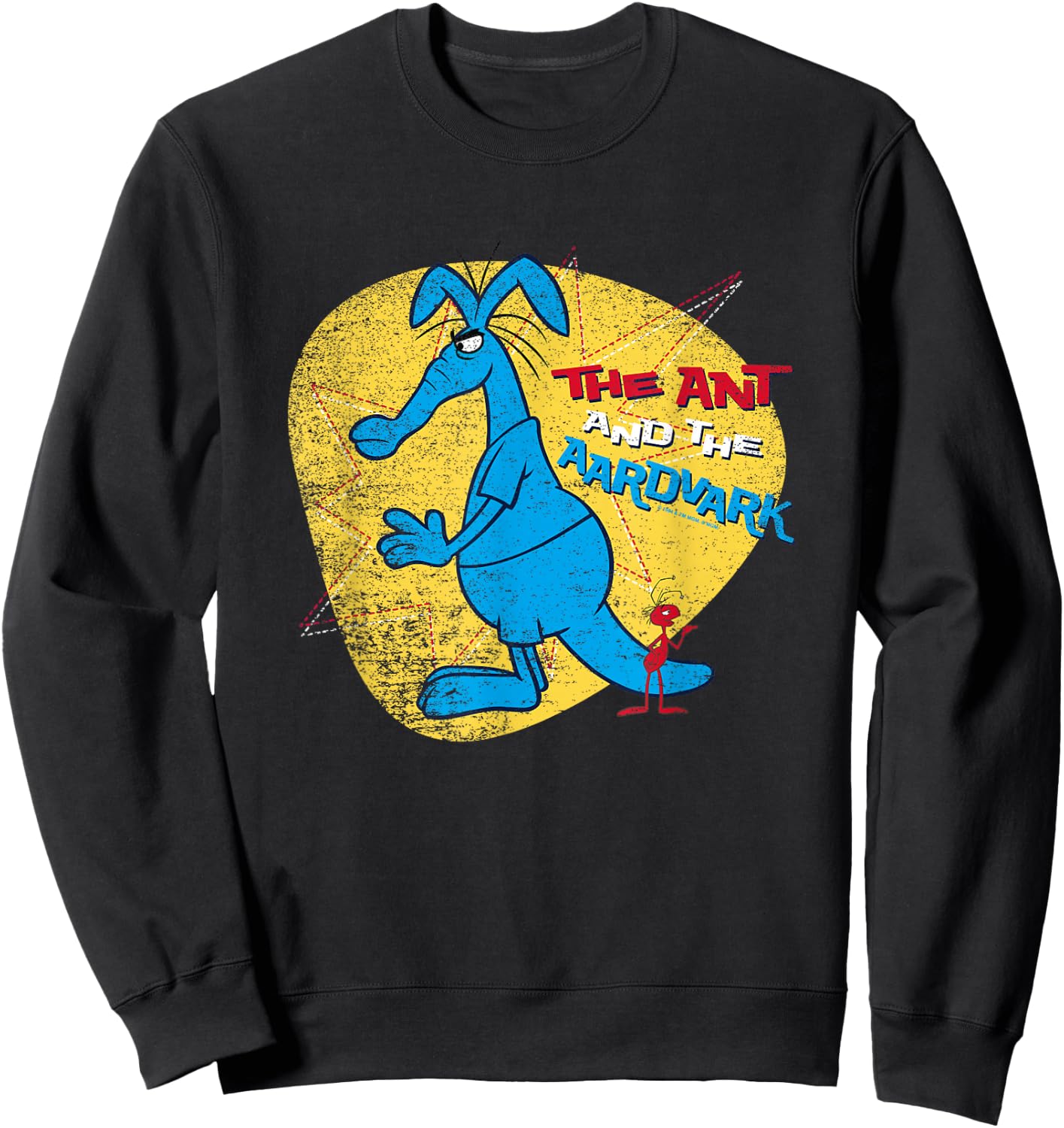 Pink Panther Ant and Aardvark Sweatshirt - Sweatshirt | Black