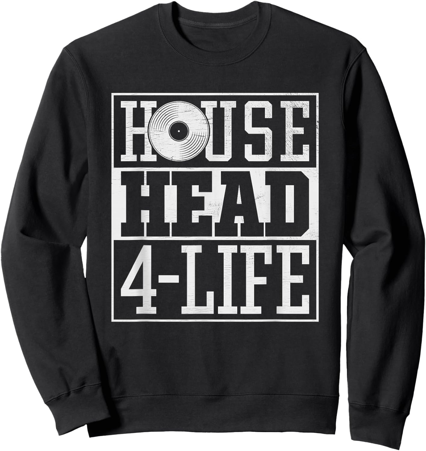 Househead - House Music EDM DJ Rave Festival Sweatshirt - Sweatshirt | Black