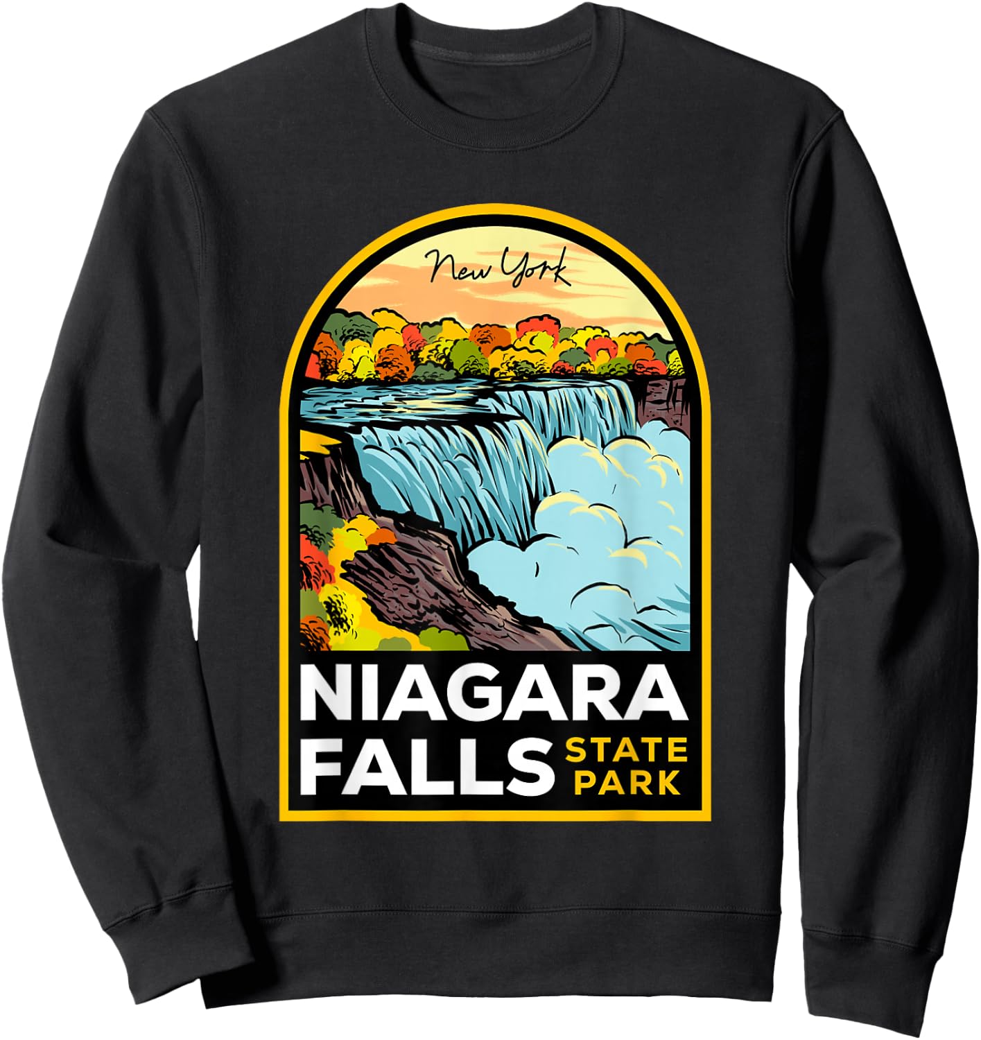 Niagara Falls State Park NY Sweatshirt - Sweatshirt | Black