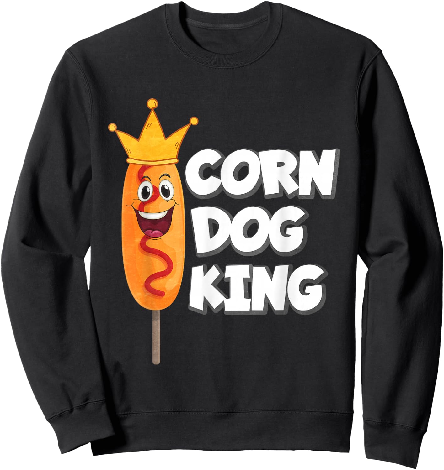 Corn Dog King Sweatshirt - Sweatshirt | Black