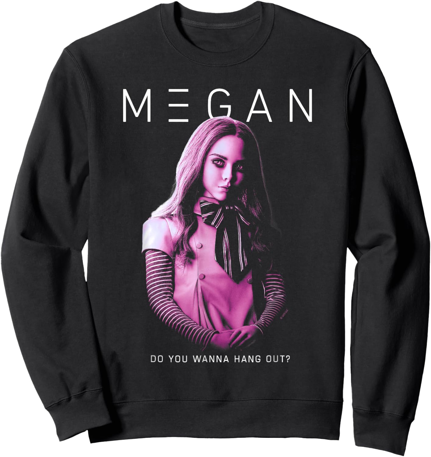 M3GAN Do You Wanna Hangout? Small Sweatshirt - Sweatshirt | Black