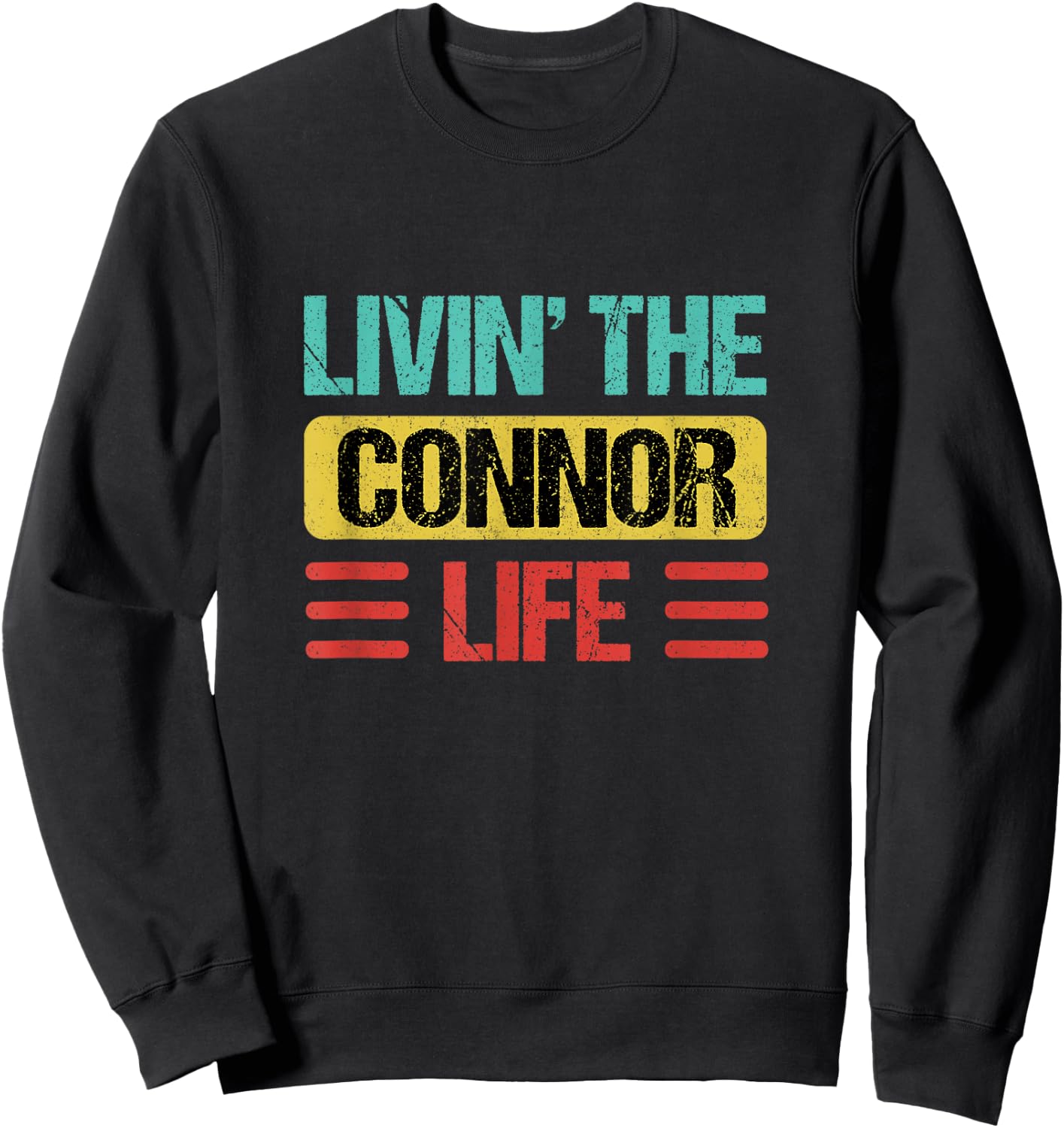 Connor Name Sweatshirt - Sweatshirt | Black