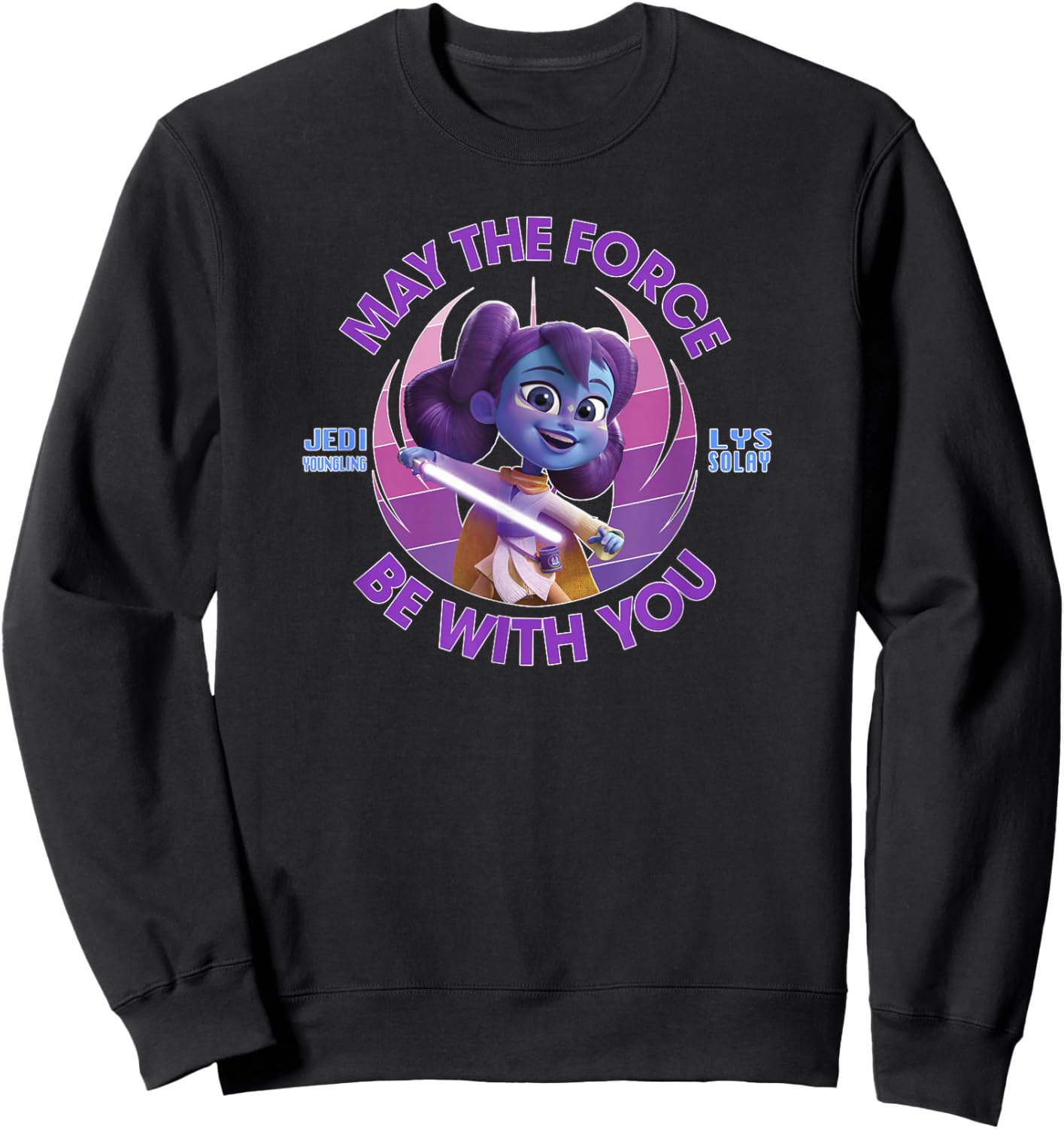 Star Wars: Young Jedi Adventures Lys Force Be With You Sweatshirt - Sweatshirt | Black