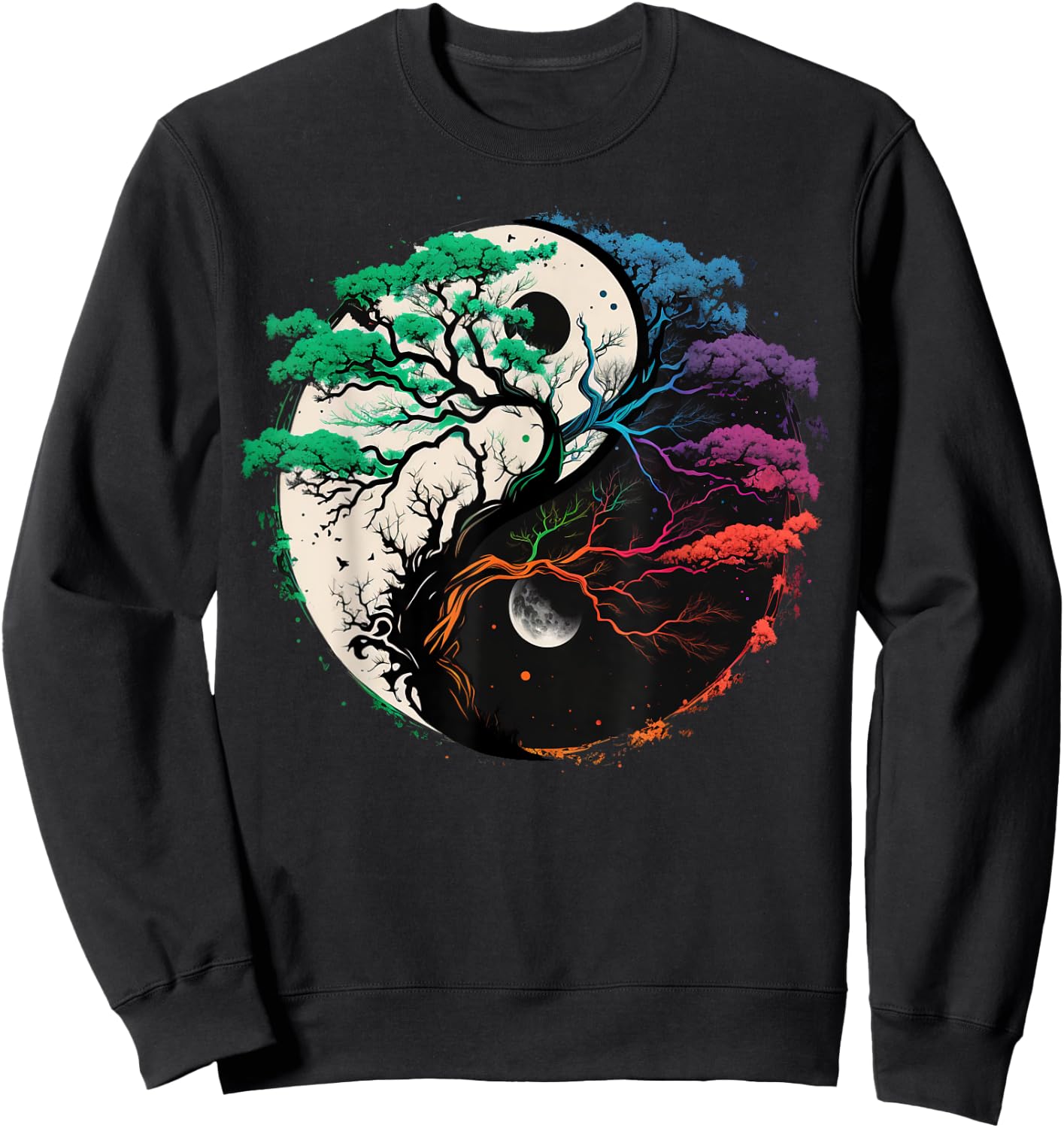 Yin Yang Tree of Life Sweatshirt - Sweatshirt | Black