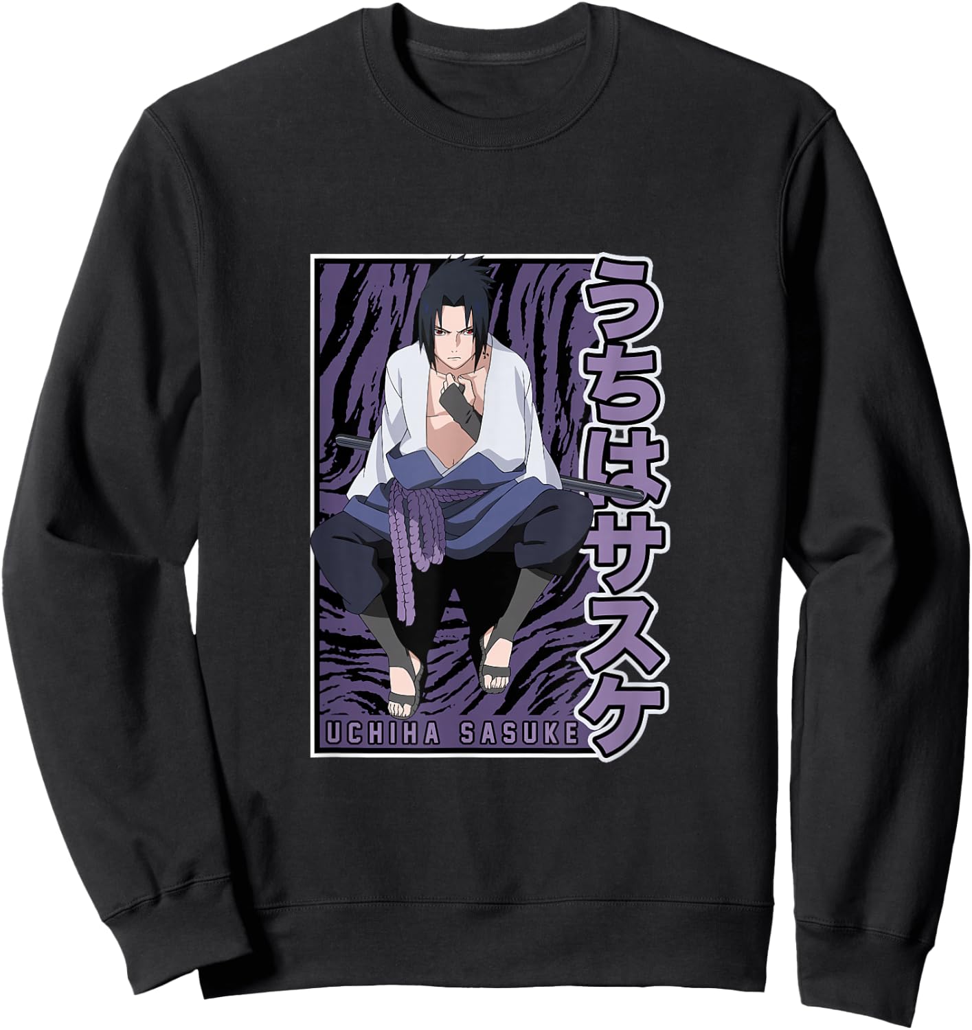 Naruto Shippuden Sasuke Uchiha Sweatshirt - Sweatshirt | Black