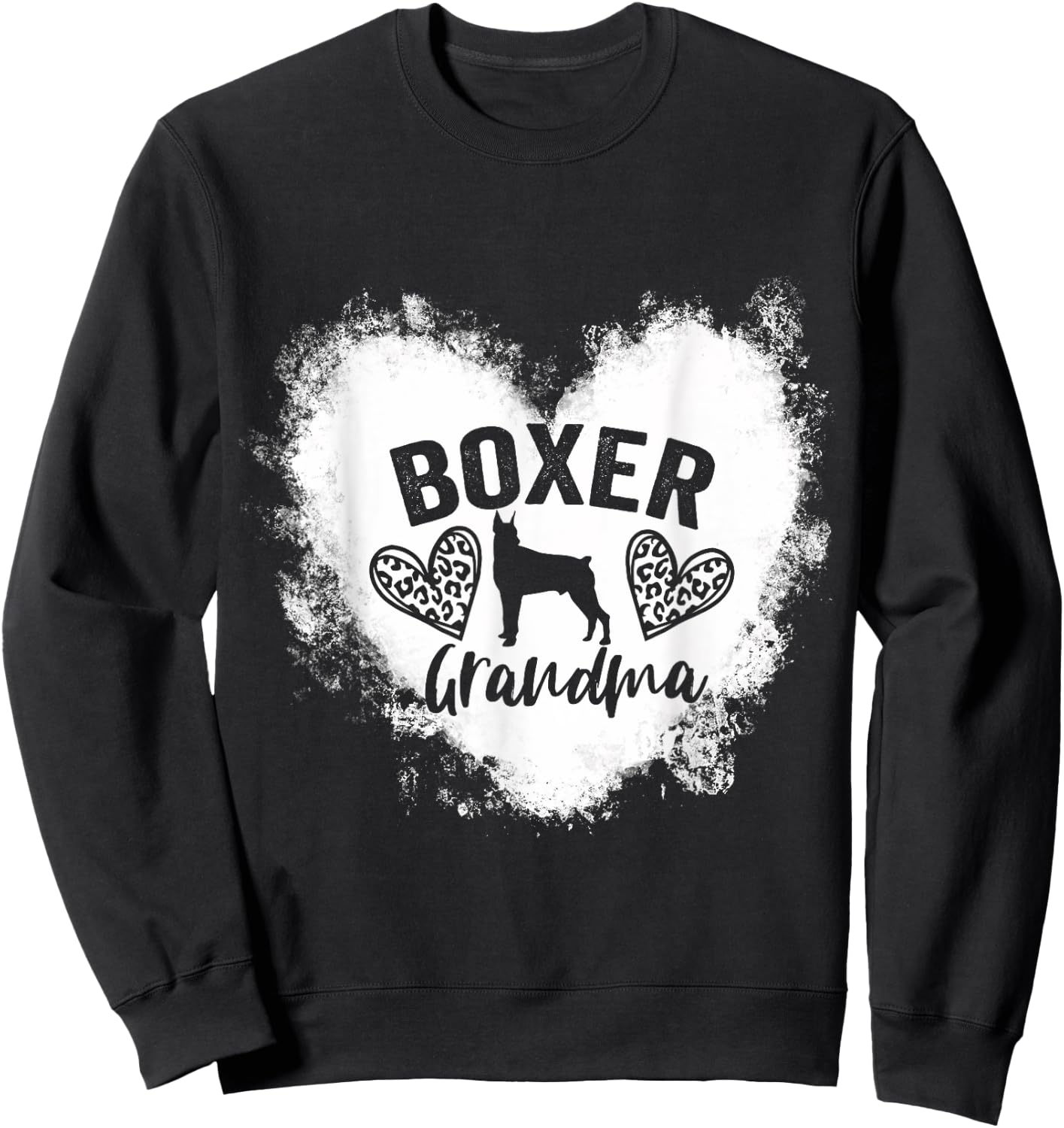 Boxer Grandma Boxer Nana Boxer Dog Lover Sweatshirt - Sweatshirt | Black