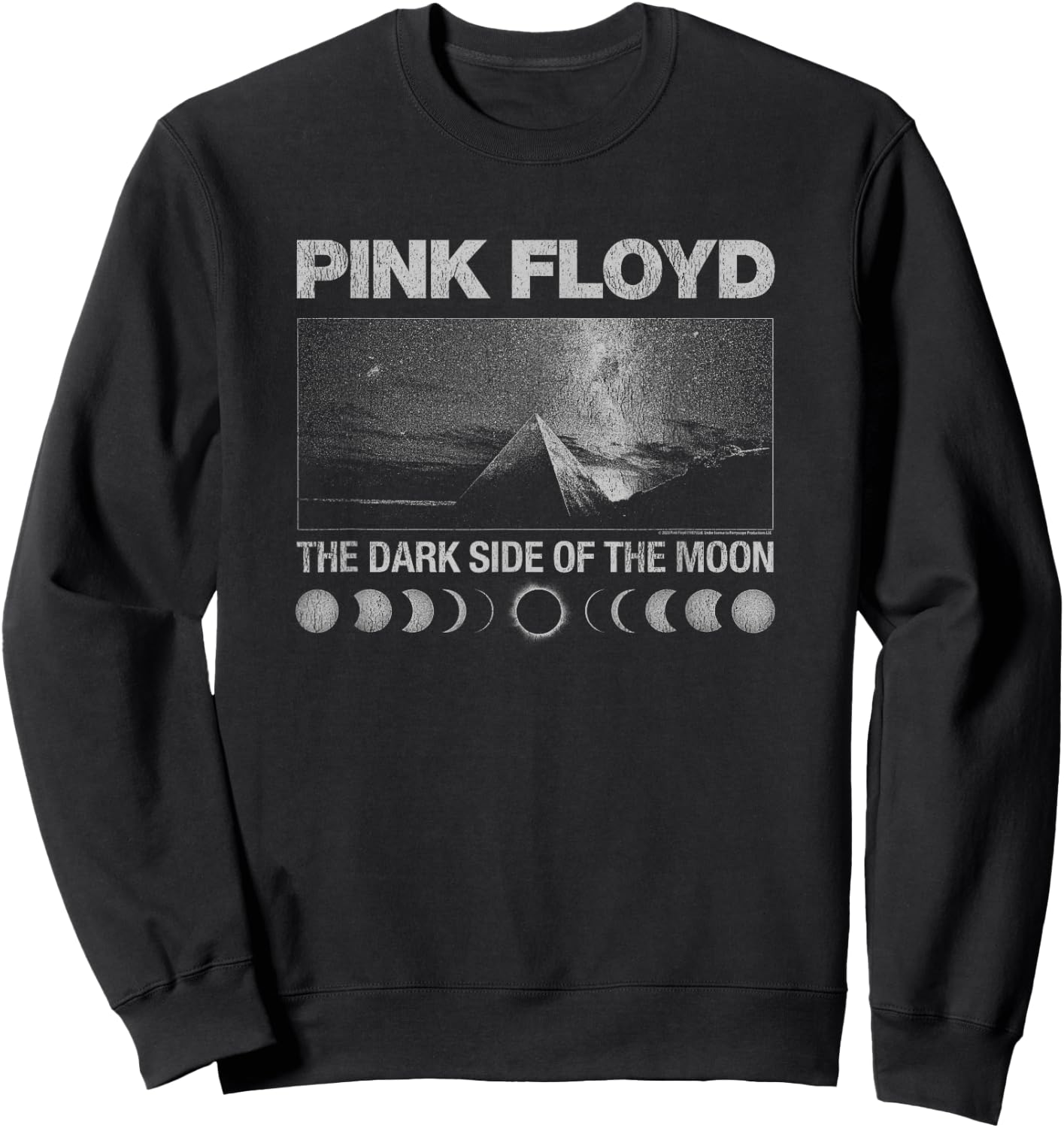 Pink Floyd The Dark Side of the Moon Vintage Poster Design Sweatshirt - Sweatshirt | Black