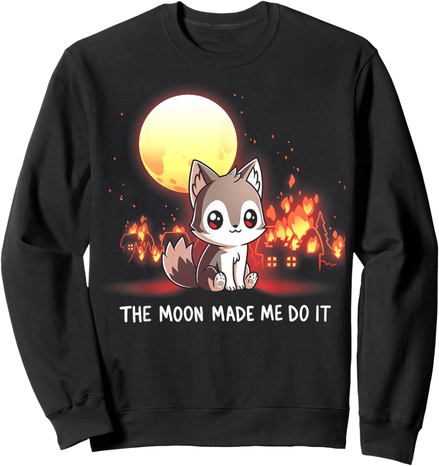The Moon Made Me Do It Sweatshirt - Sweatshirt | Black
