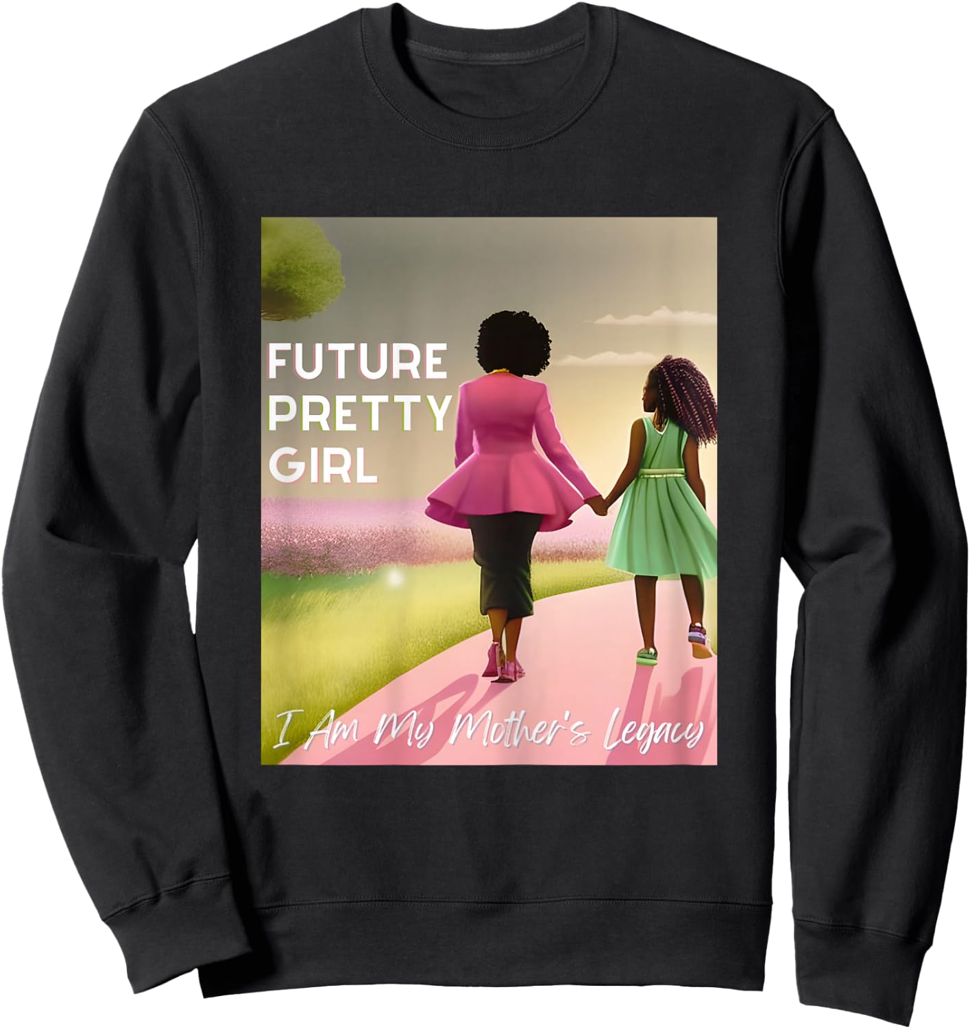 Future Pretty Girl | First Black Sorority 08 Sweatshirt - Sweatshirt | Black