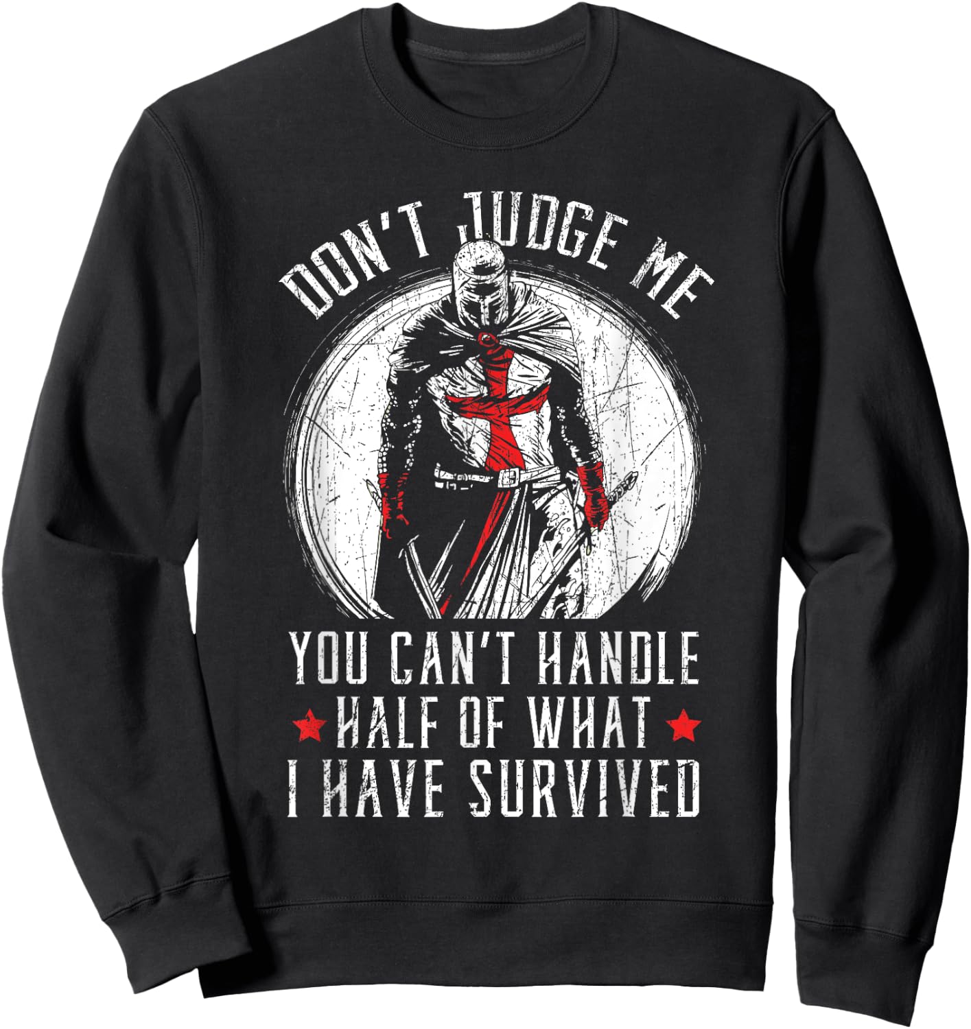 Knight Lover Medieval Soldier Knighthood Warrior Sweatshirt - Sweatshirt | Black