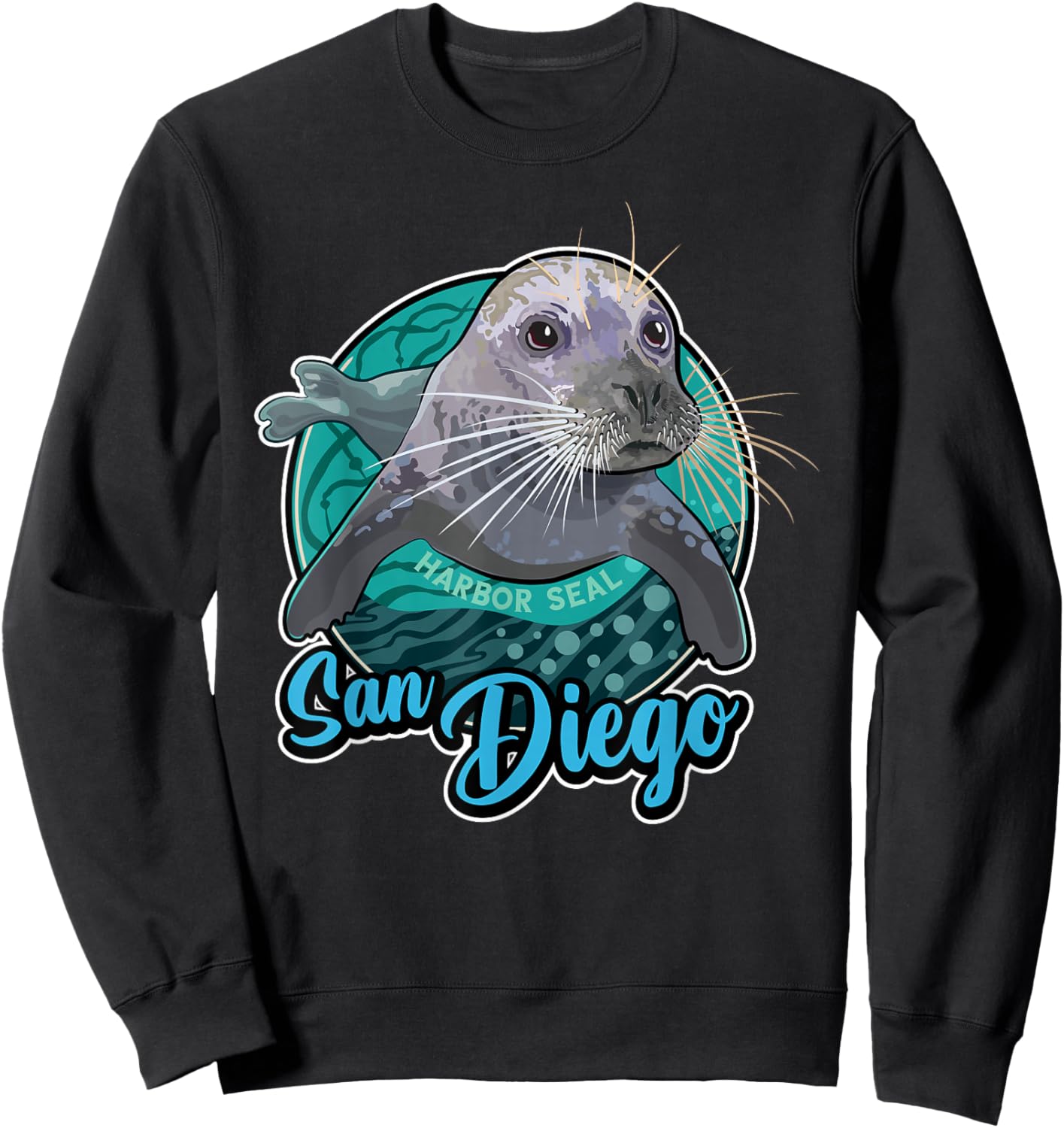 Pacific Harbor Seal at San Diego Sweatshirt - Sweatshirt | Black