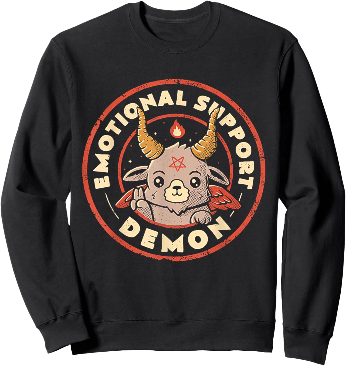 Emotional Support Demon Sweatshirt - Sweatshirt | Black