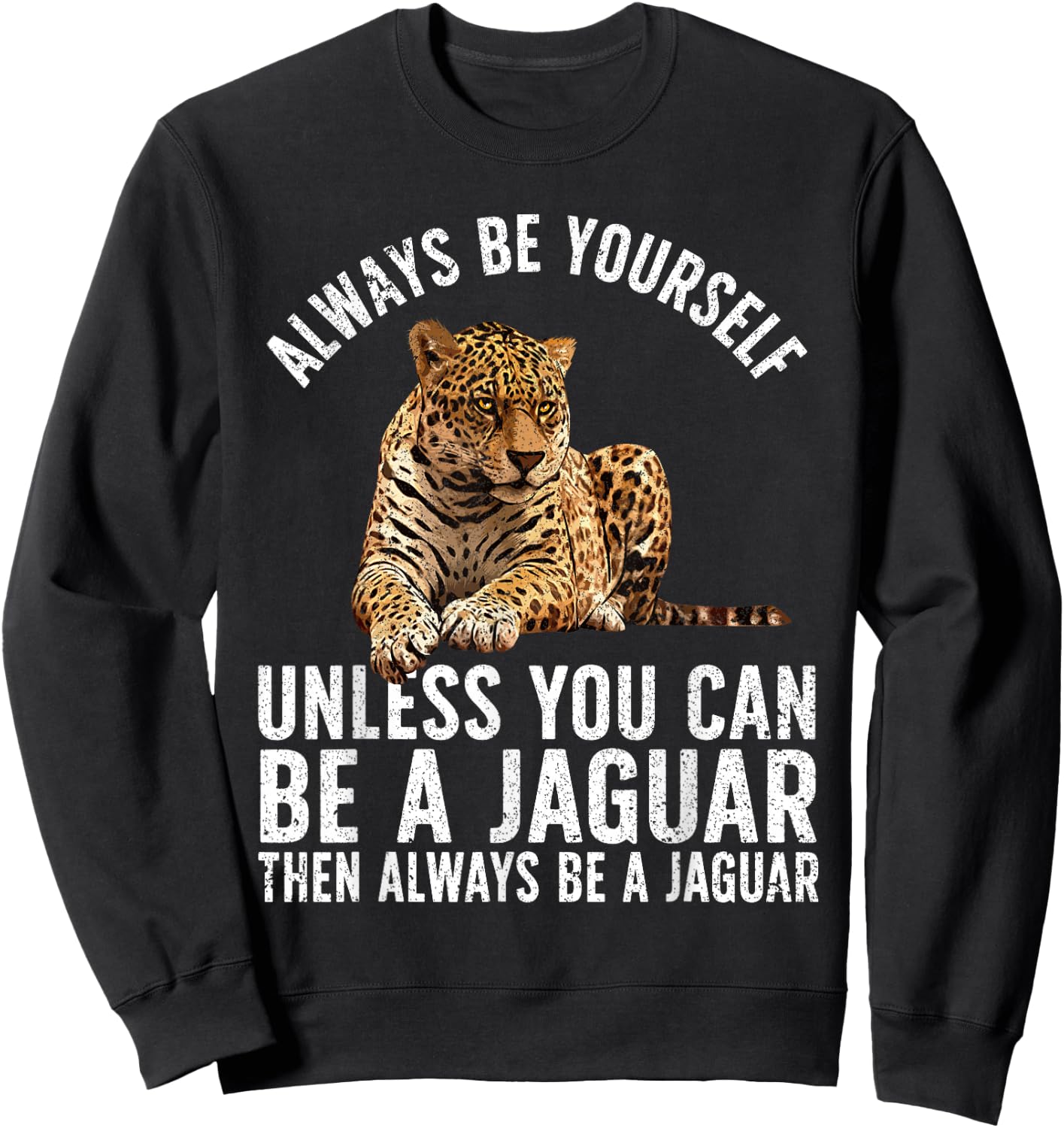 Cool Jaguar Art Women Safari Animal Leopard Jaguars Sweatshirt - Sweatshirt | Black