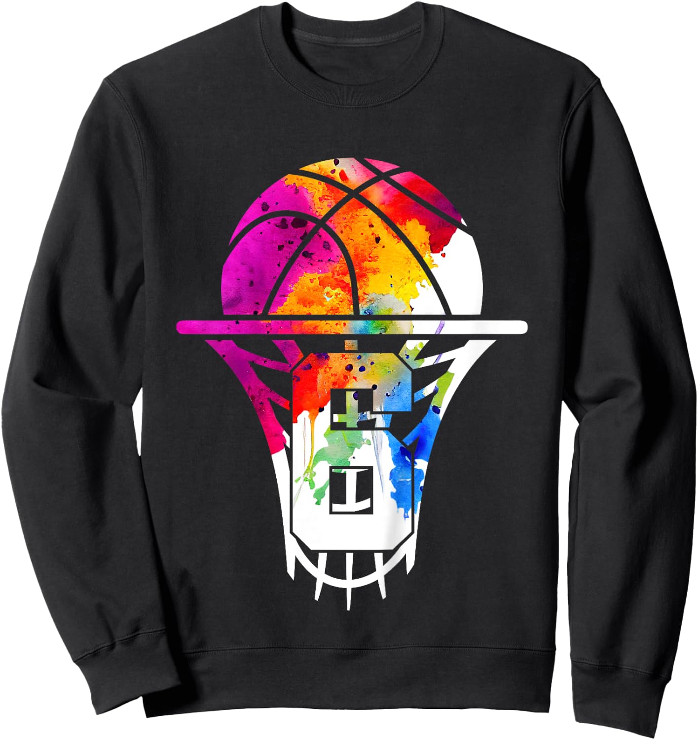 Kids 6 YEARS BASKETBALL 6TH BIRTHDAY Sweatshirt - Sweatshirt | Black
