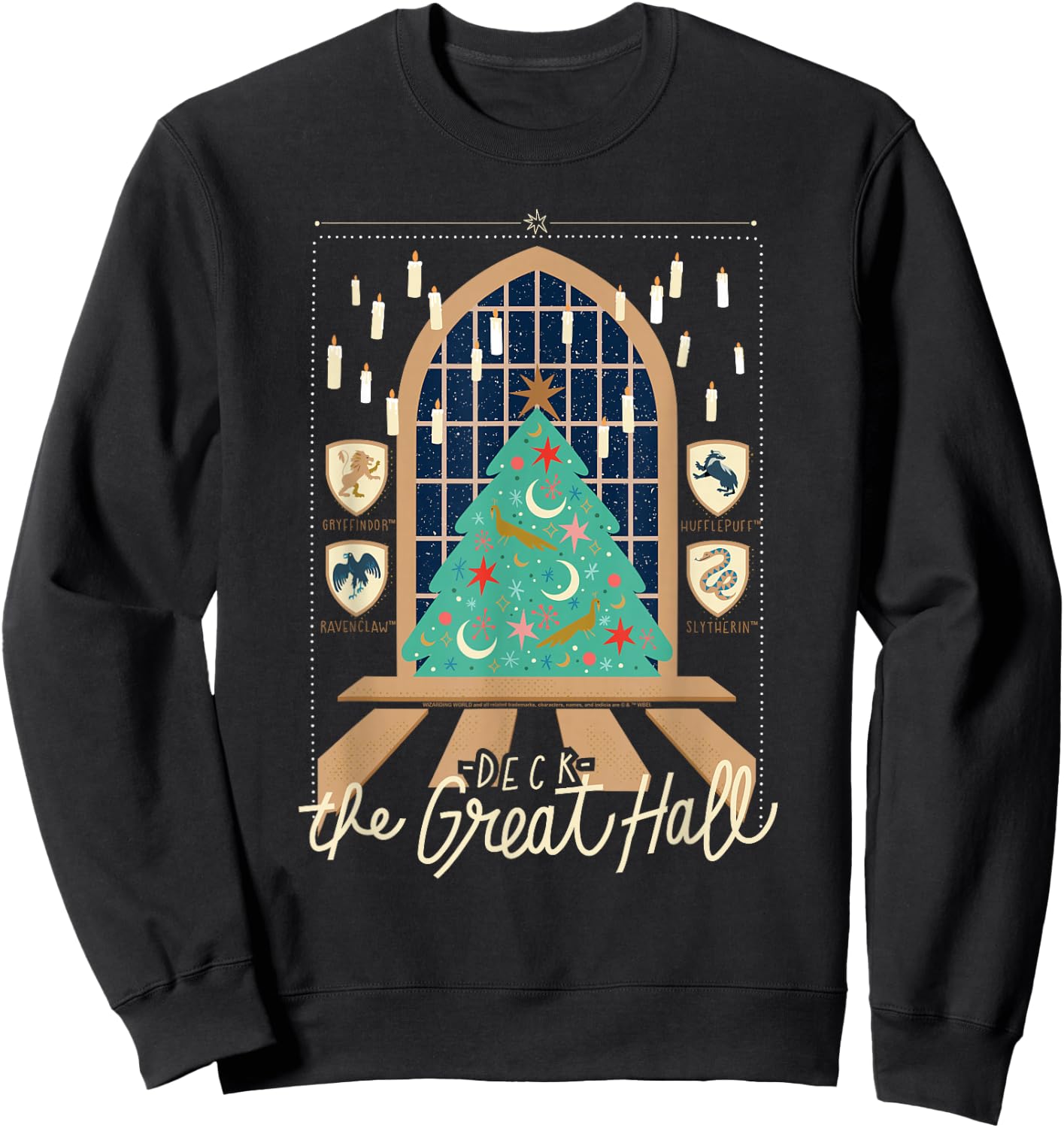 Harry Potter deck The Great Hall for Christmas Sweatshirt - Sweatshirt | Black