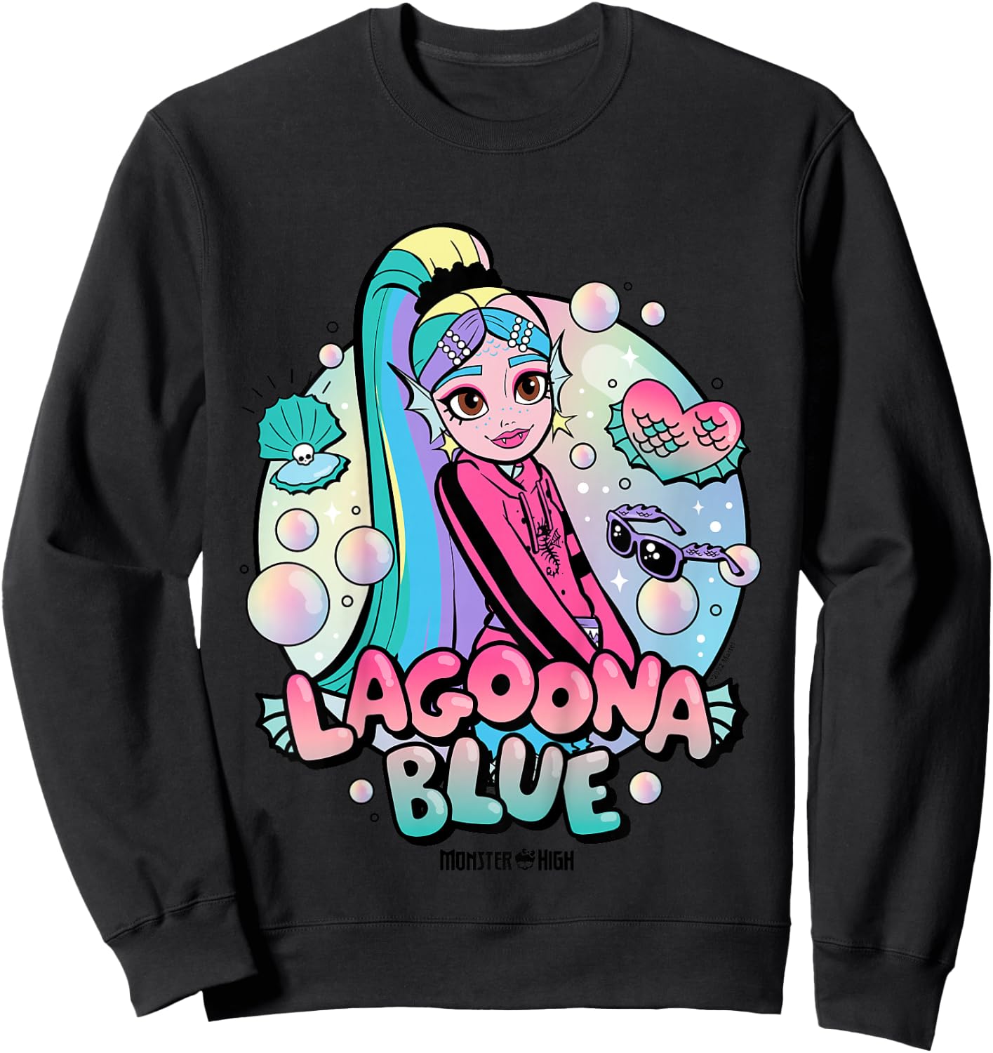 Kids Monster High - Lagoona Blue Bubbles Sweatshirt - Sweatshirt | Black