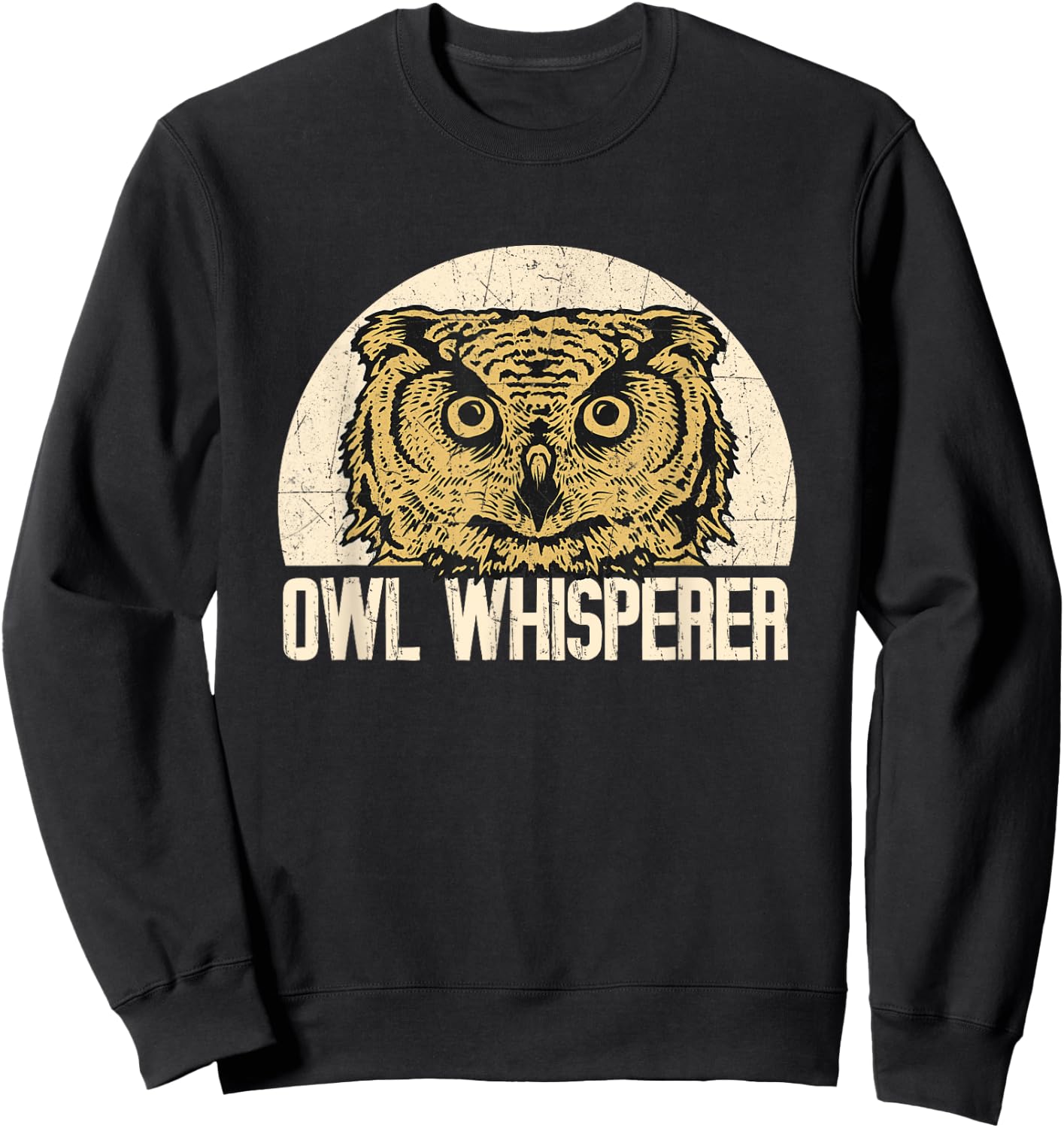 Owl Whisperer - Owlet Animal Lover Bird Hunter Ornithologist Sweatshirt - Sweatshirt | Black