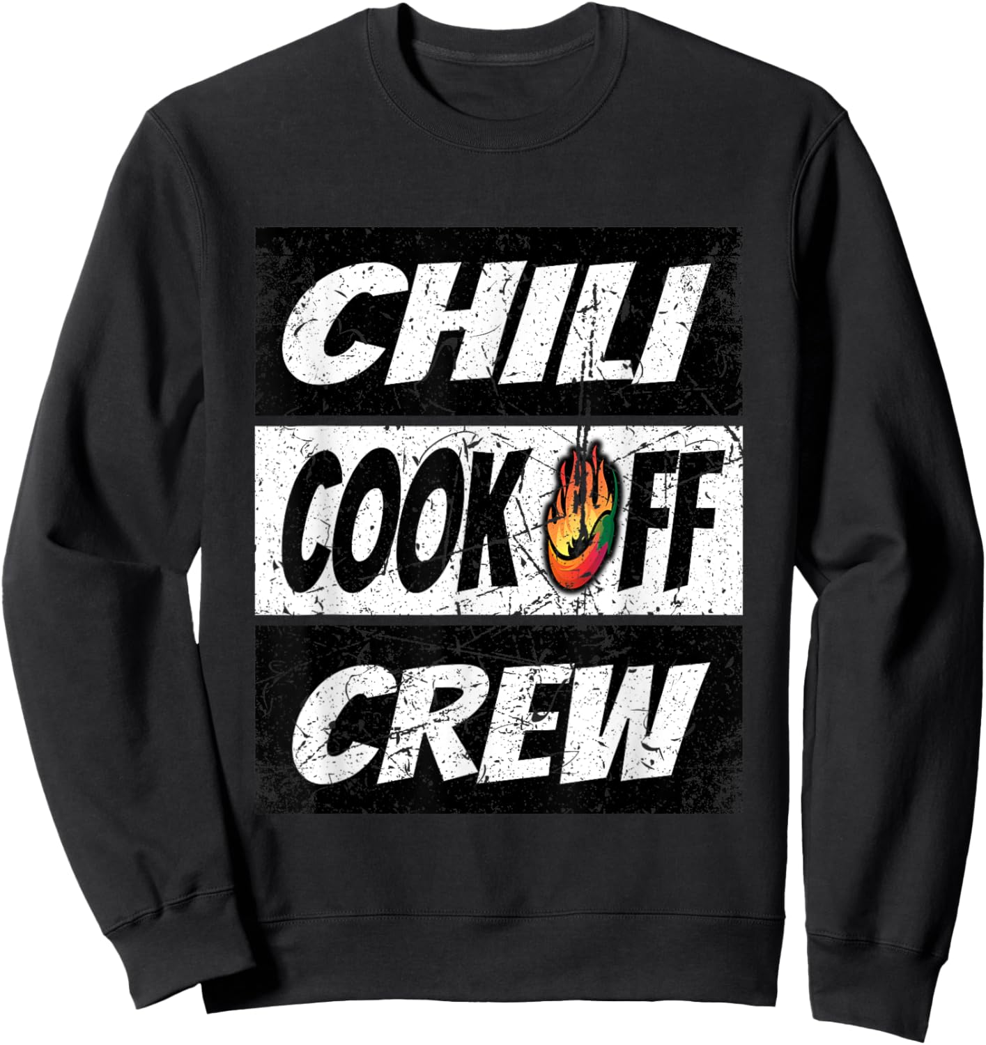 Chili Cook Off Crew Funny Chili Cook Off Men Women Kids Sweatshirt - Sweatshirt | Black