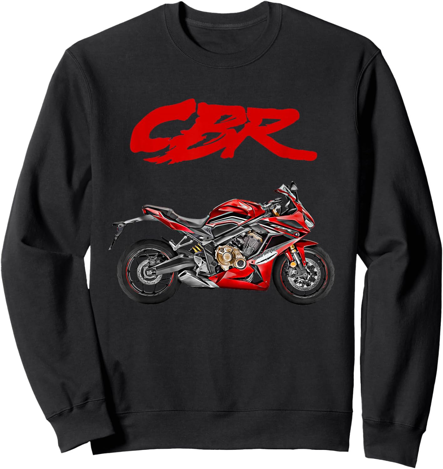CBR Motorcycle, Motorcycle, Road Racing, Biker, Sports Bike, CBR Sweatshirt - Sweatshirt | Black