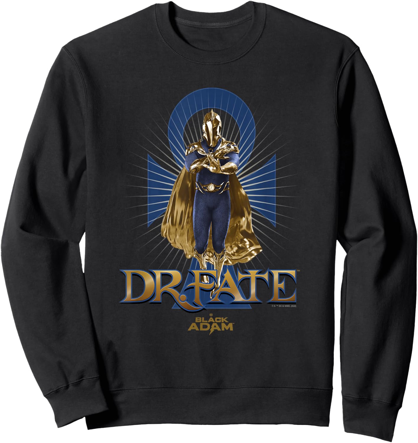 Black Adam Dr. Fate Ankh Background Poster Sweatshirt - Sweatshirt | Black