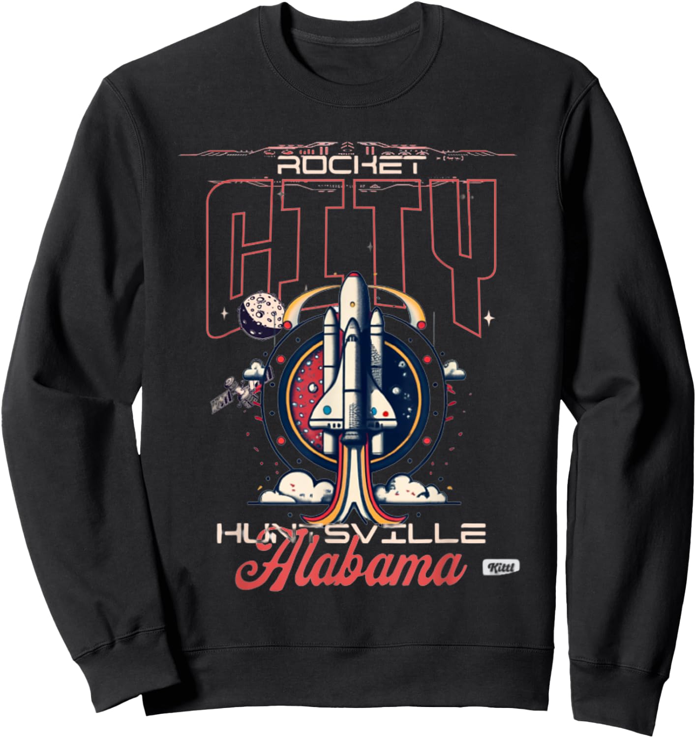 Apollo 11 Huntsville, Alabama Mission Sweatshirt - Sweatshirt | Black