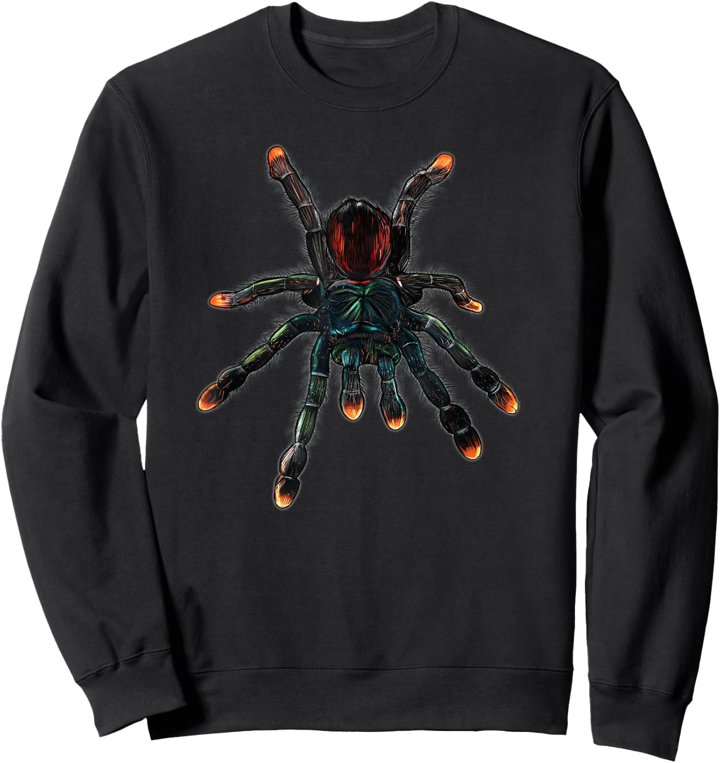 Pinktoe Tarantula Spider | Arachnid Poecilotheria Pet Lovers Sweatshirt - Sweatshirt | Black