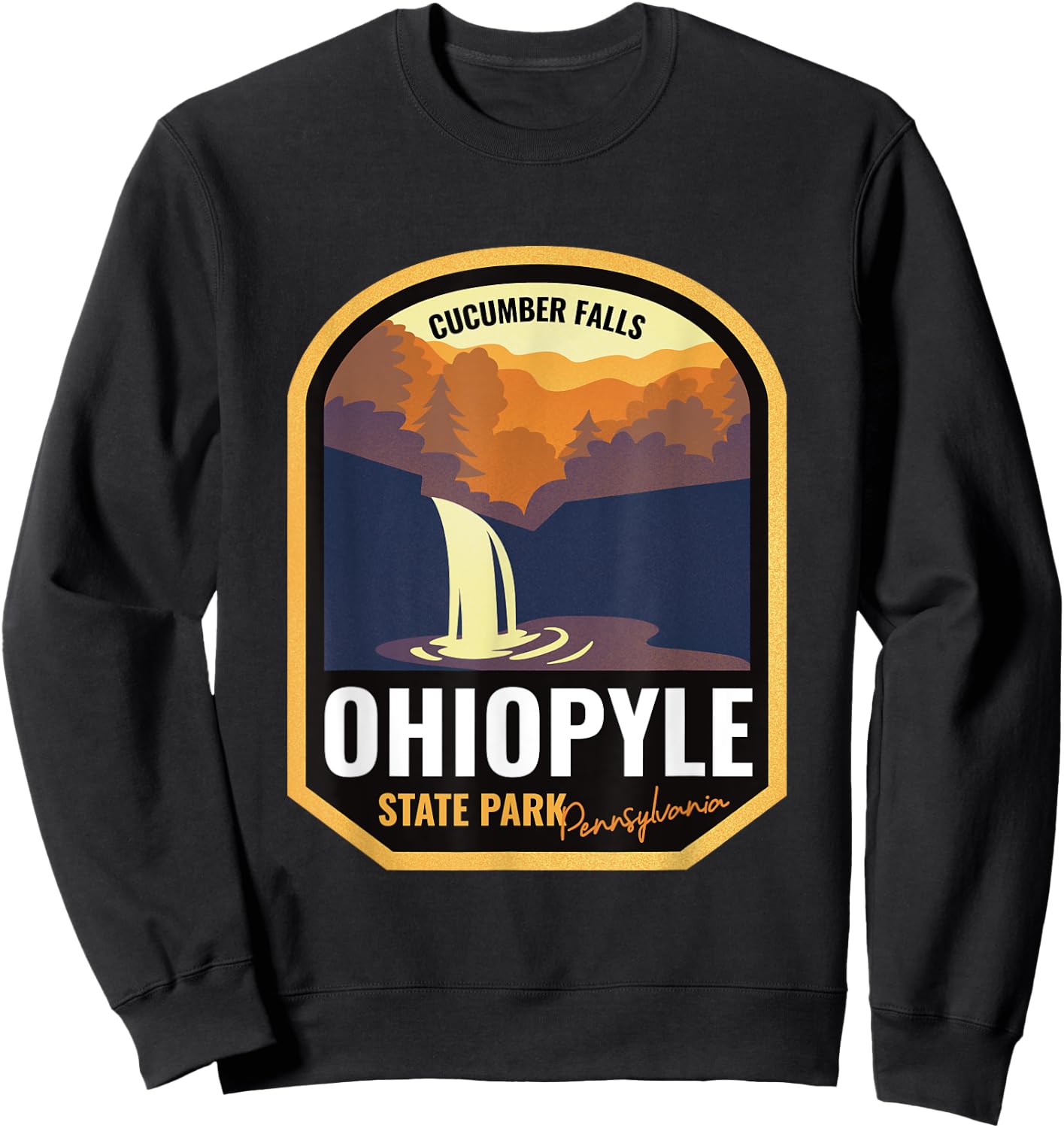 Ohiopyle State Park Pennsylvania Sweatshirt - Sweatshirt | Black
