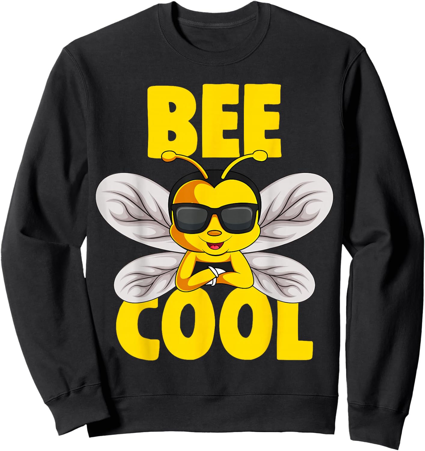 Bee Cool Kids Boys Girls Bee Sweatshirt - Sweatshirt | Black