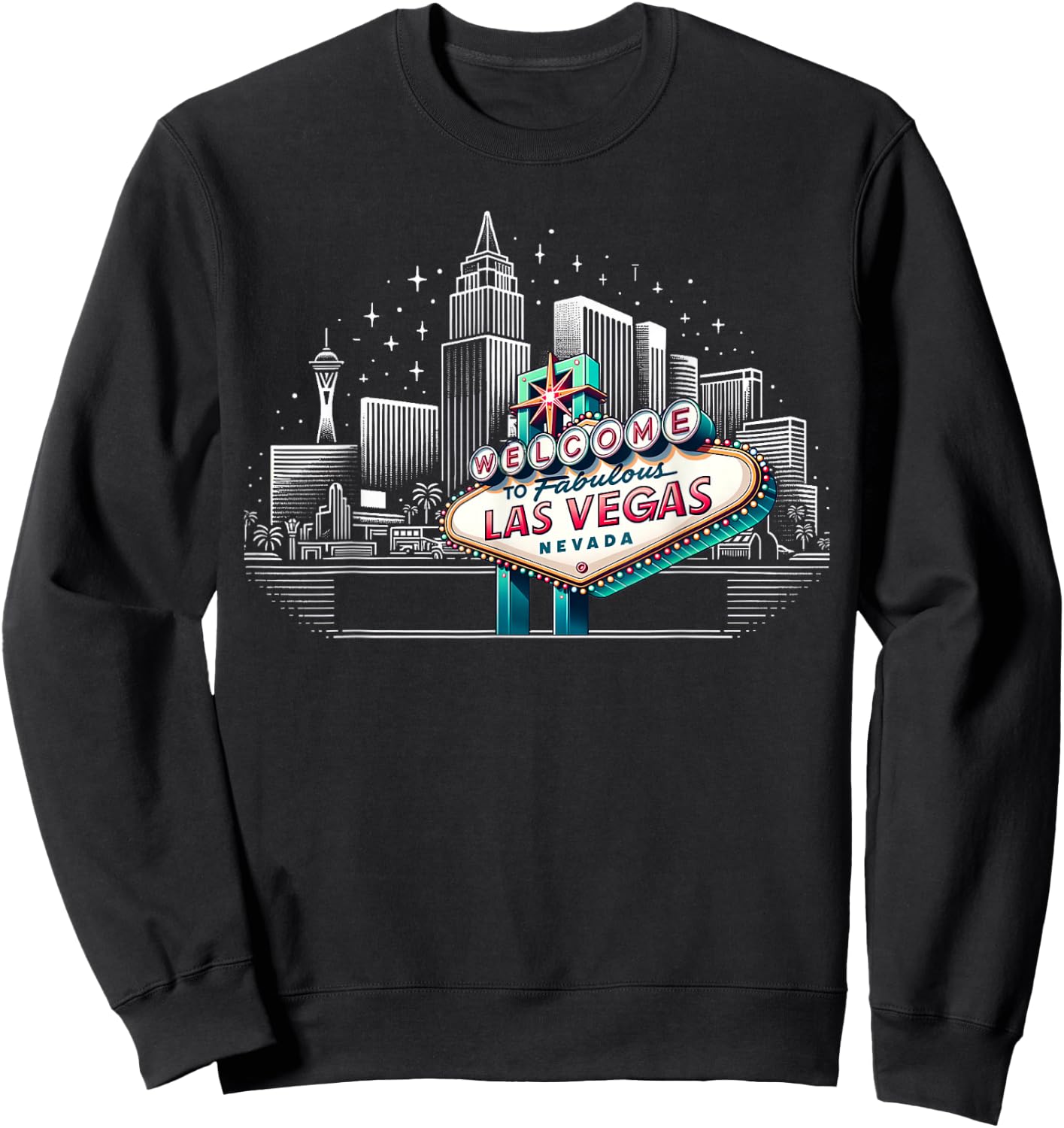 Las Vegas Holiday Souvenirs Kids Boys Las Vegas Sweatshirt - Sweatshirt | Black