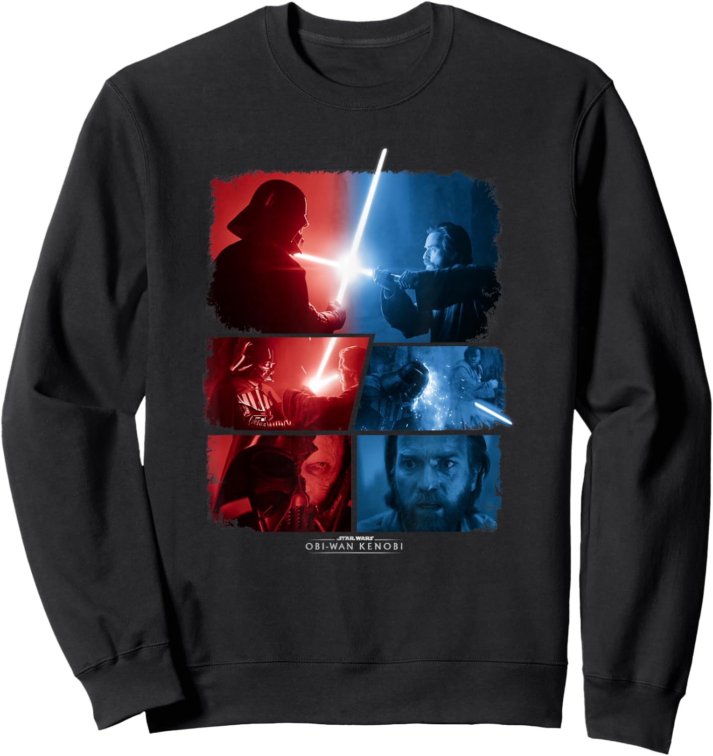 Star Wars: Obi-Wan Kenobi VS Darth Vader Lightsaber Battle Sweatshirt - Sweatshirt | Black