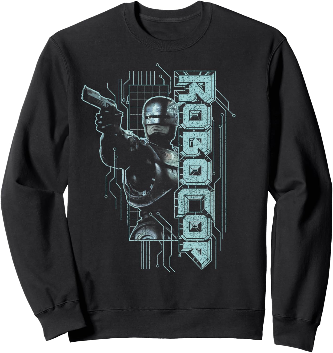 Robocop Murphy Split Sweatshirt - Sweatshirt | Black