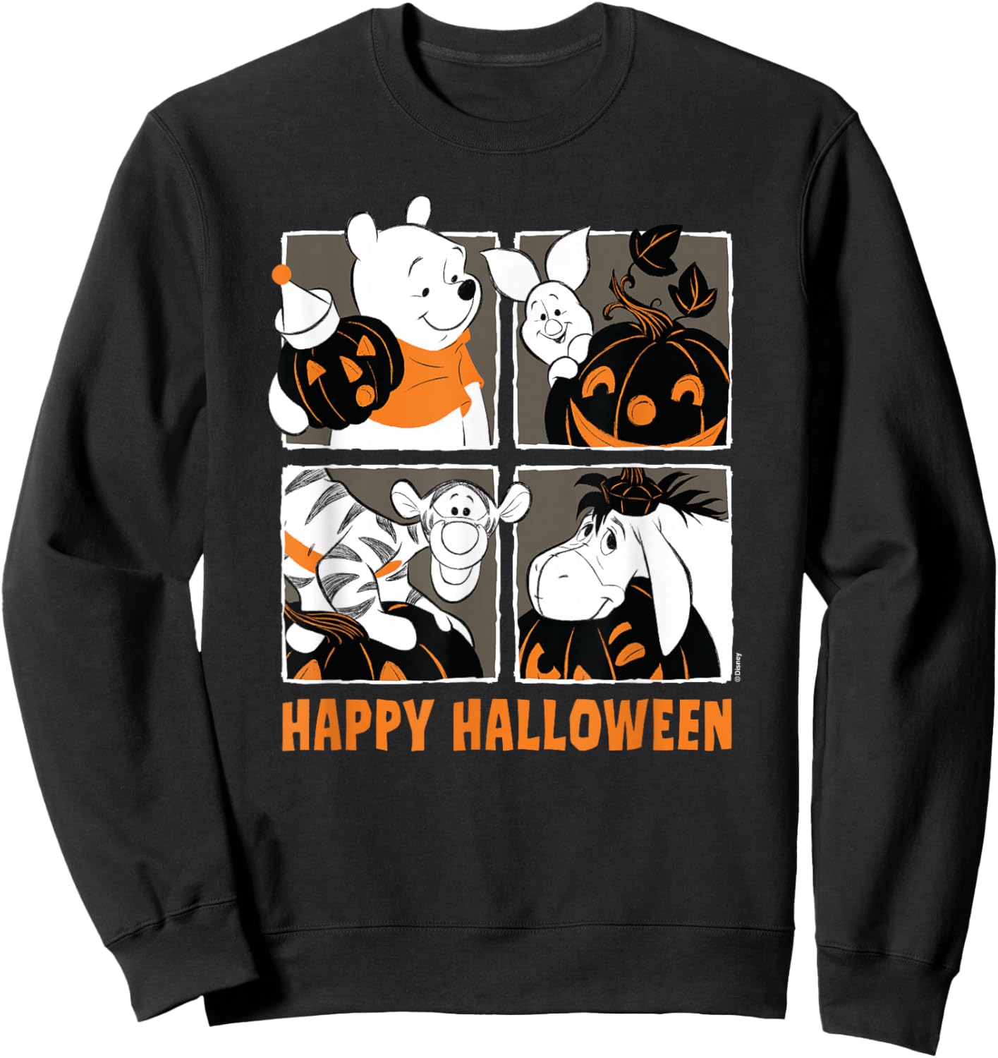 Winnie The Pooh - Happy Halloween Sweatshirt - Sweatshirt | Black