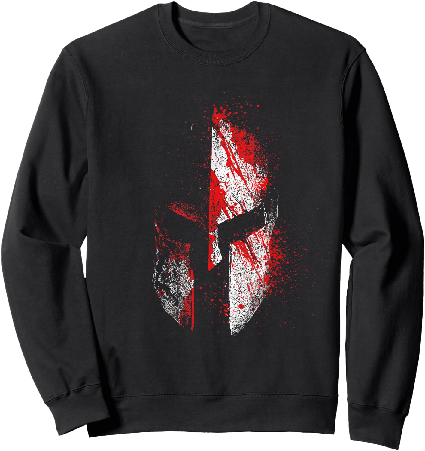 Sparta Warrior Molon Labe Vintage Blood Gym Fitness Sweatshirt - Sweatshirt | Black