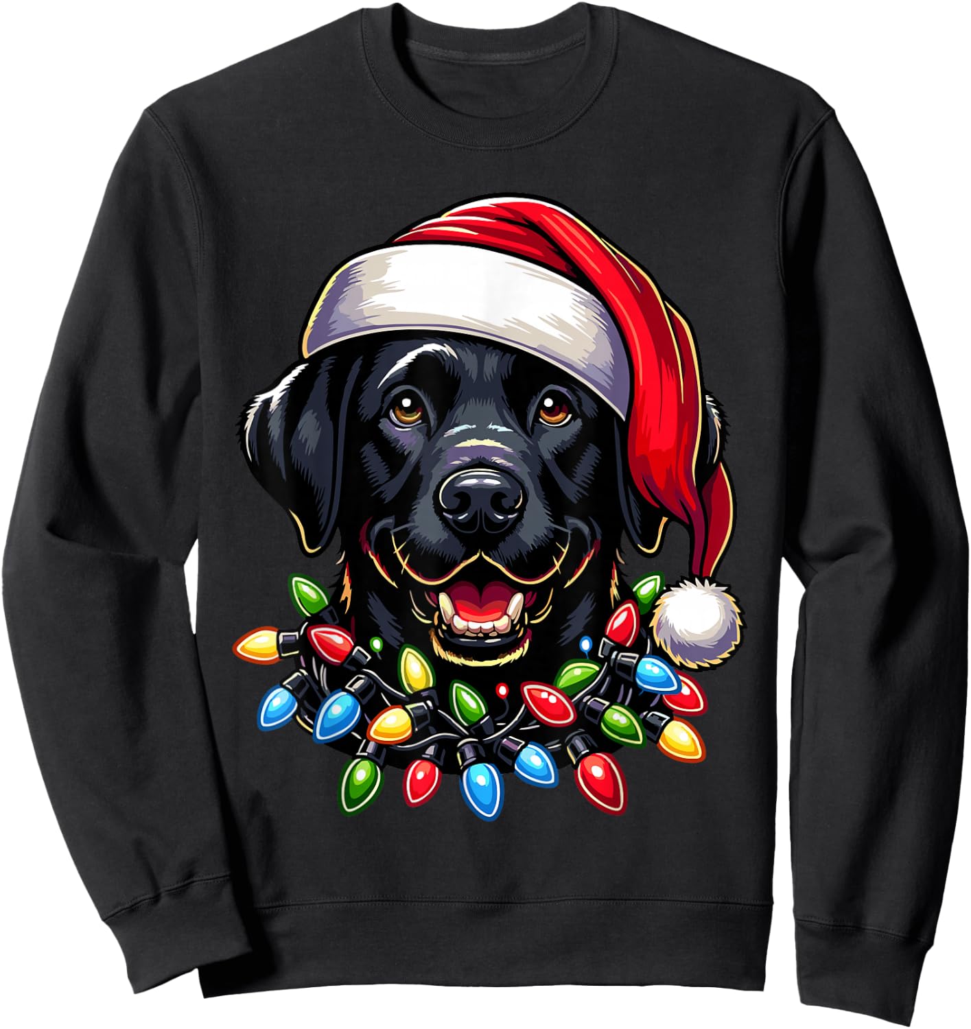 Dog Owner Xmas Men Women Favorite Labrador Retriever Sweatshirt - Sweatshirt | Black
