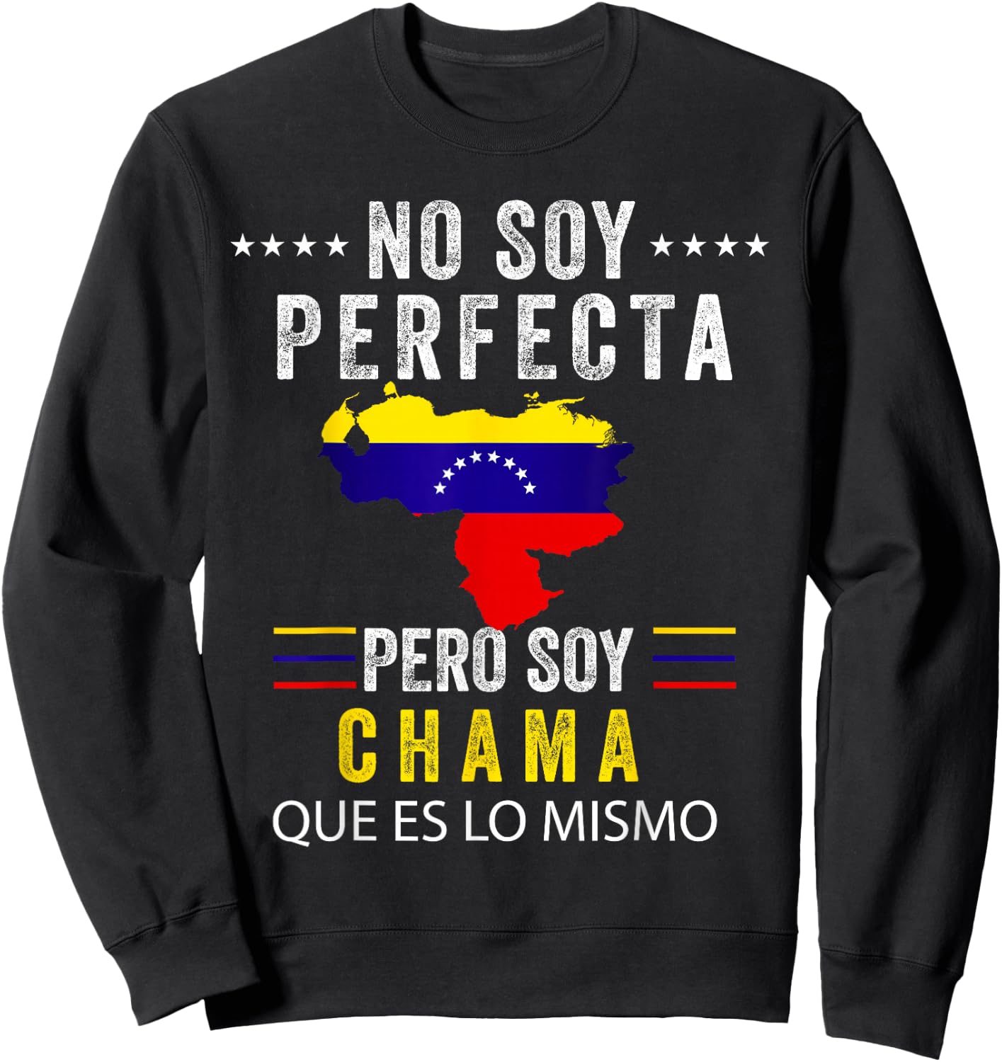 Venezuela Flag Pride Bandera Venezolana Camiseta Mujer Sweatshirt - Sweatshirt | Black