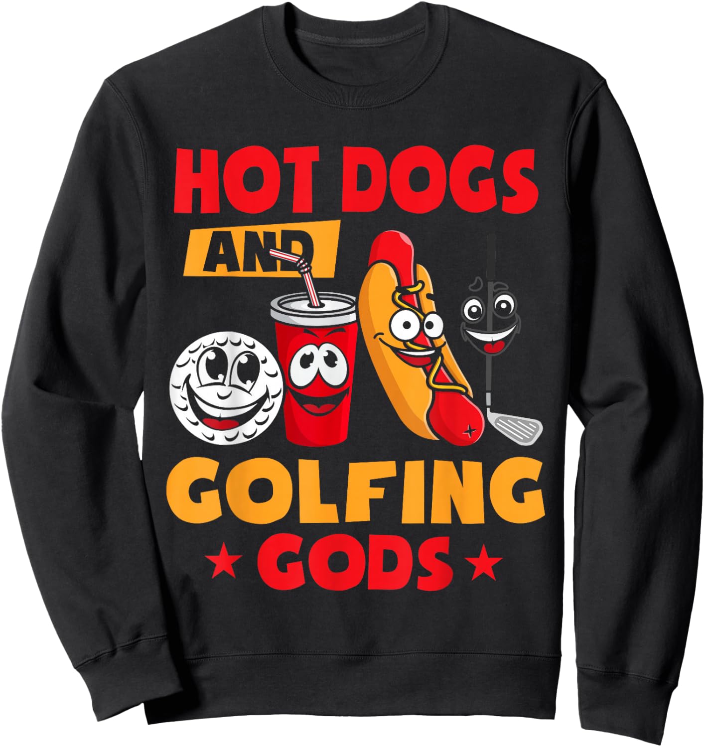 Funny Golf Shirts -Adults Black Small Golf Sweatshirt - Sweatshirt | Black