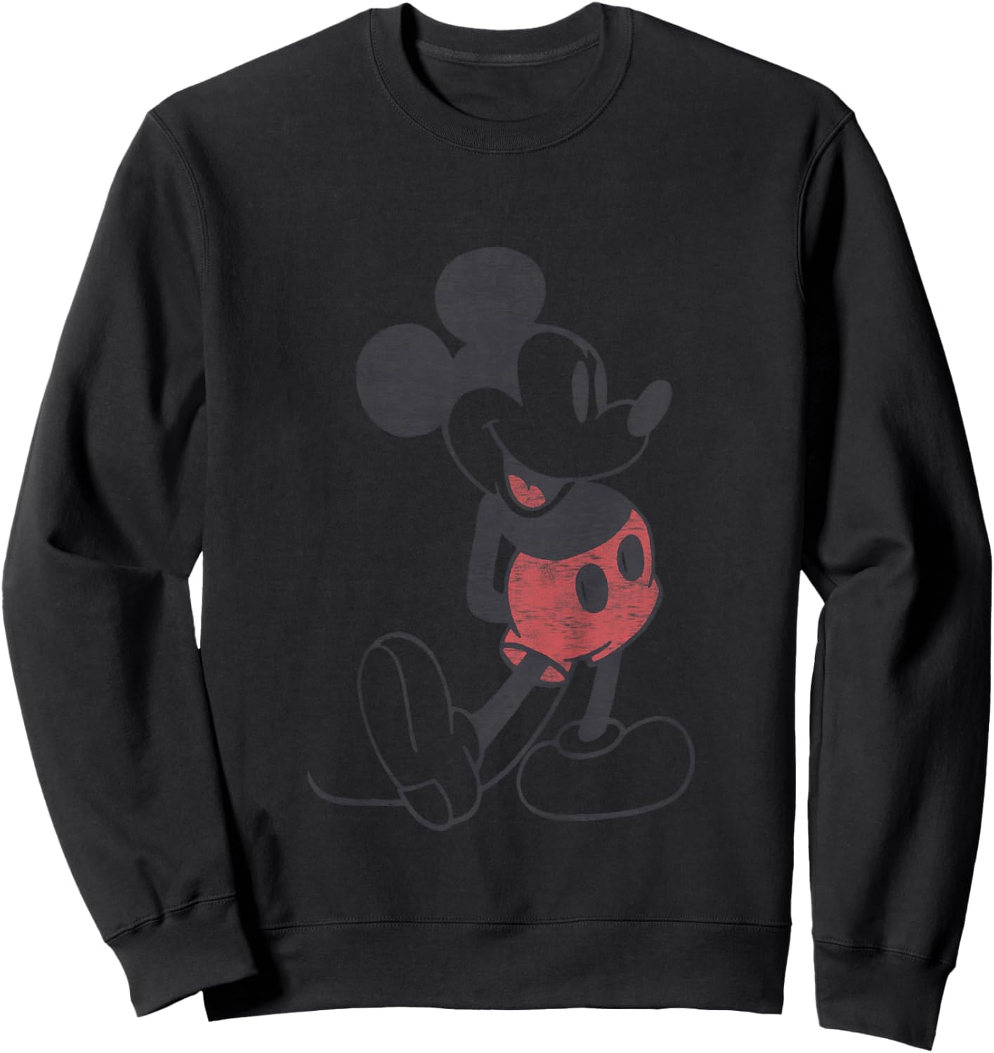 Kids Disney Mickey and Friends Classic Mickey Vintage Toddler Sweatshirt - Sweatshirt | Black