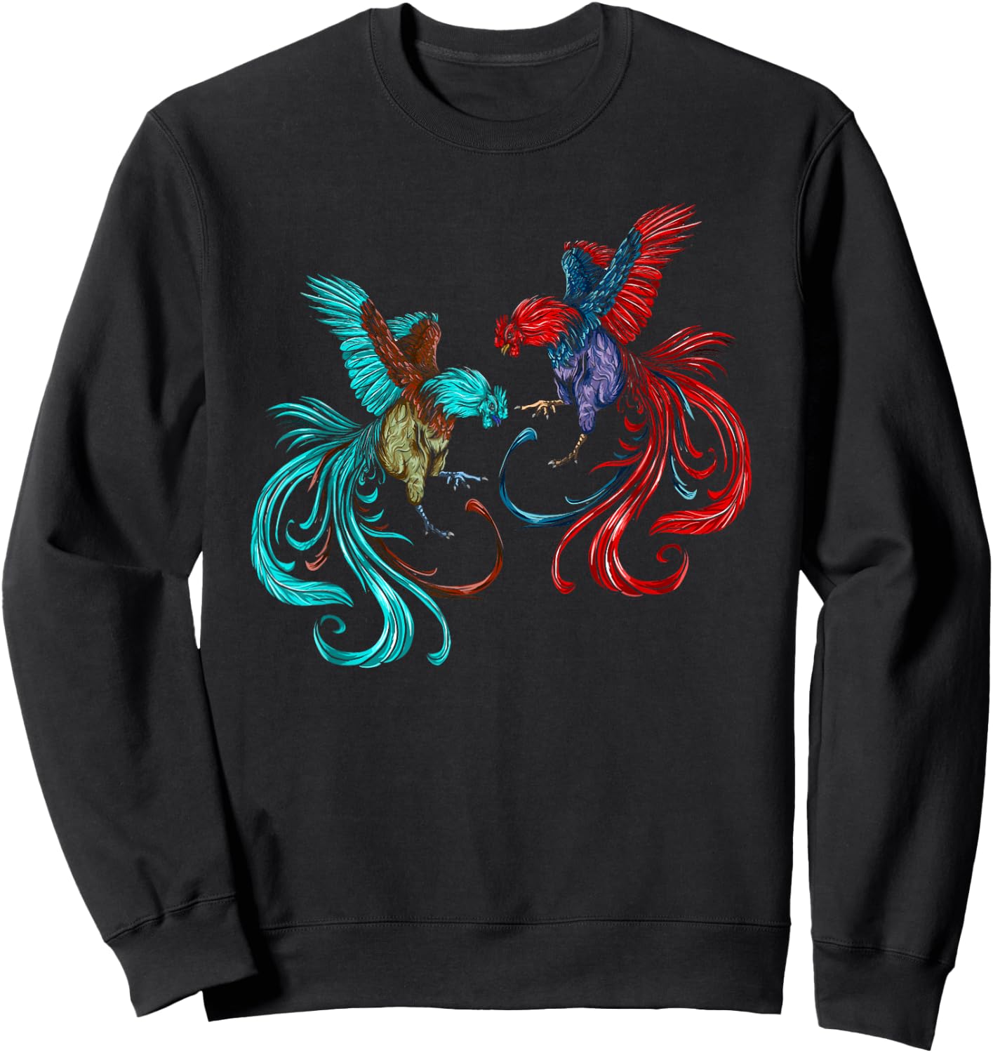 Peleas De Gallos Cockfighter Game Fowl Cockfighting Rooster Sweatshirt - Sweatshirt | Black