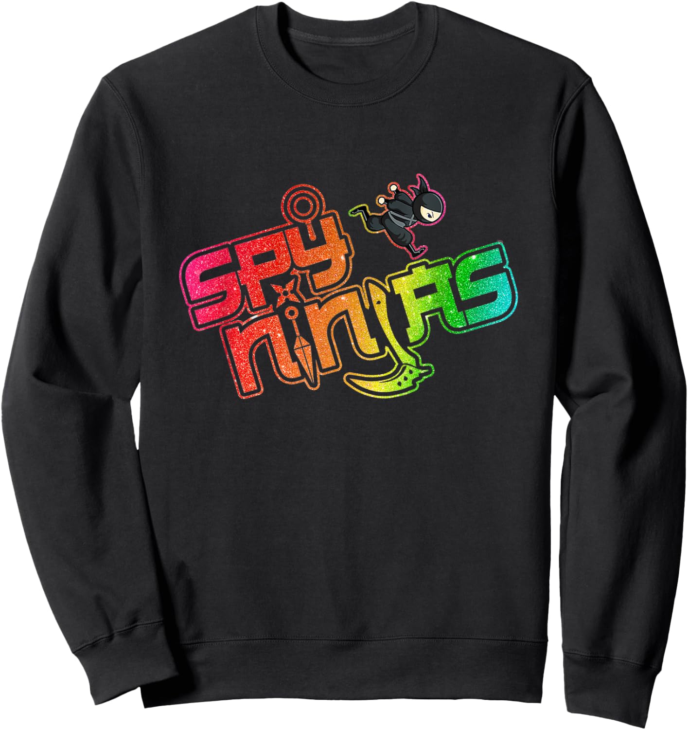 Ninja and Spy - Kids Birthday Ninja Boy Girl Kids Sweatshirt - Sweatshirt | Black