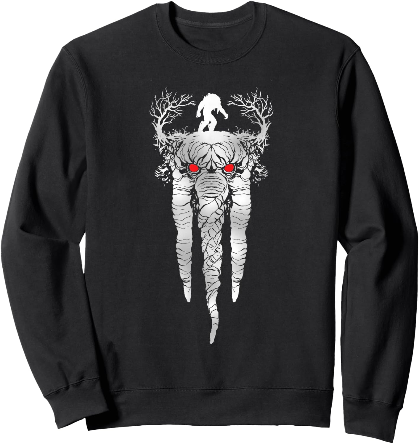 Marvel Werewolf by Night Man-Thing Illustrated Disney+ Sweatshirt - Sweatshirt | Black