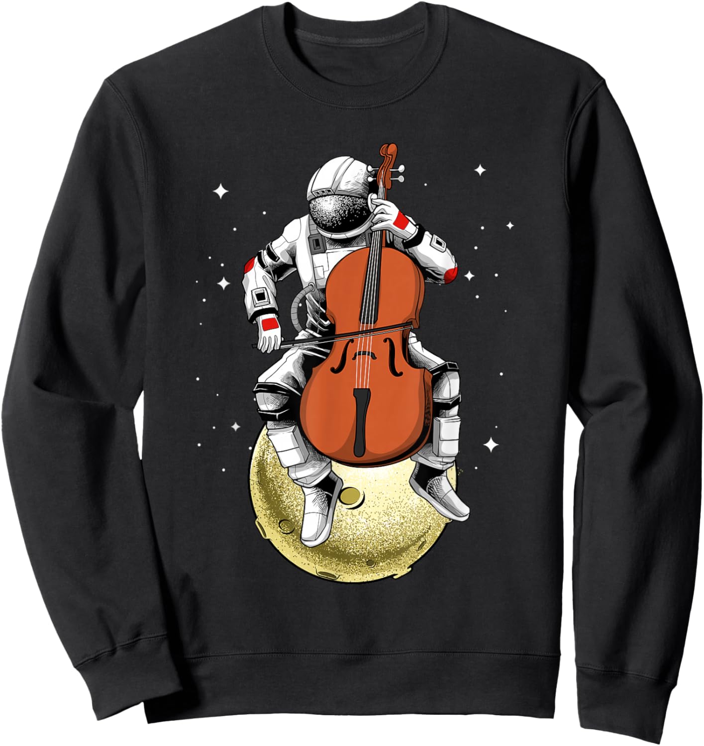 Cool Cello Design Women Music Cello Player Cellist Sweatshirt - Sweatshirt | Black