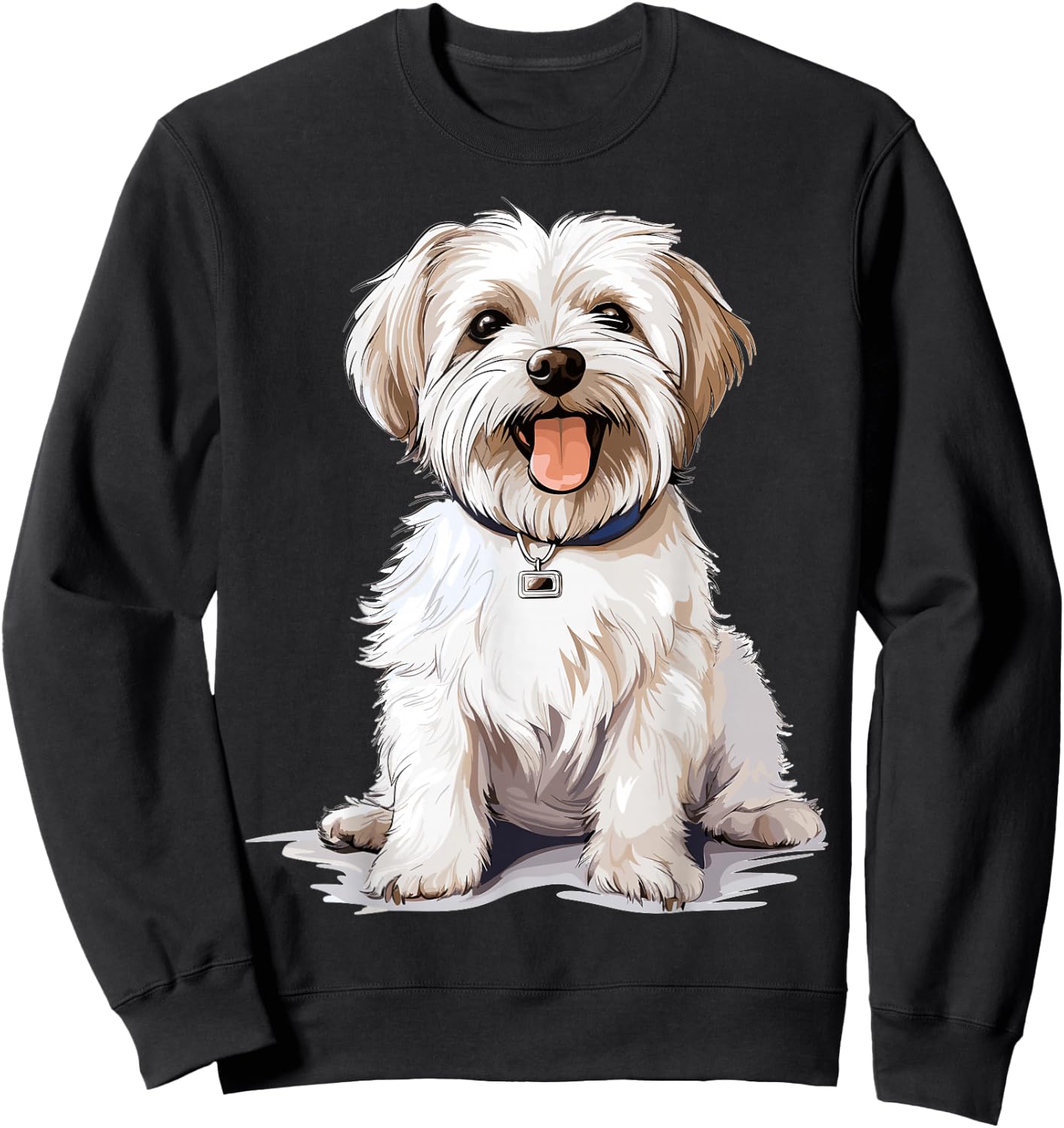 Morkie Dog Breed Pet Cute Graphic Sweatshirt - Sweatshirt | Black