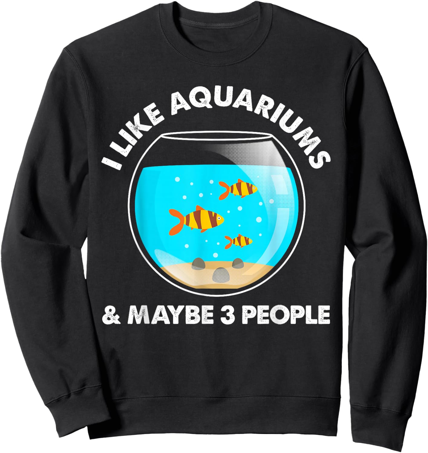 Cool Aquarium Women Fish Tank Aquarist Fish Lovers Sweatshirt - Sweatshirt | Black