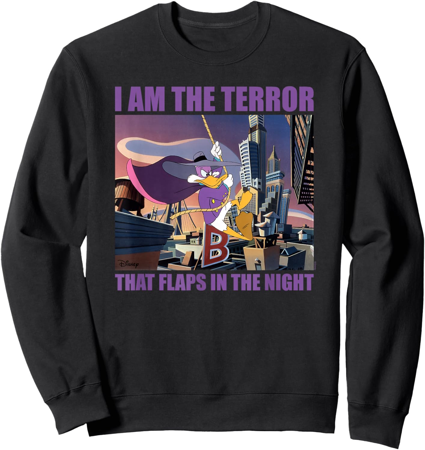 Darkwing Duck - Darkwing Duck Terror Sweatshirt - Sweatshirt | Black