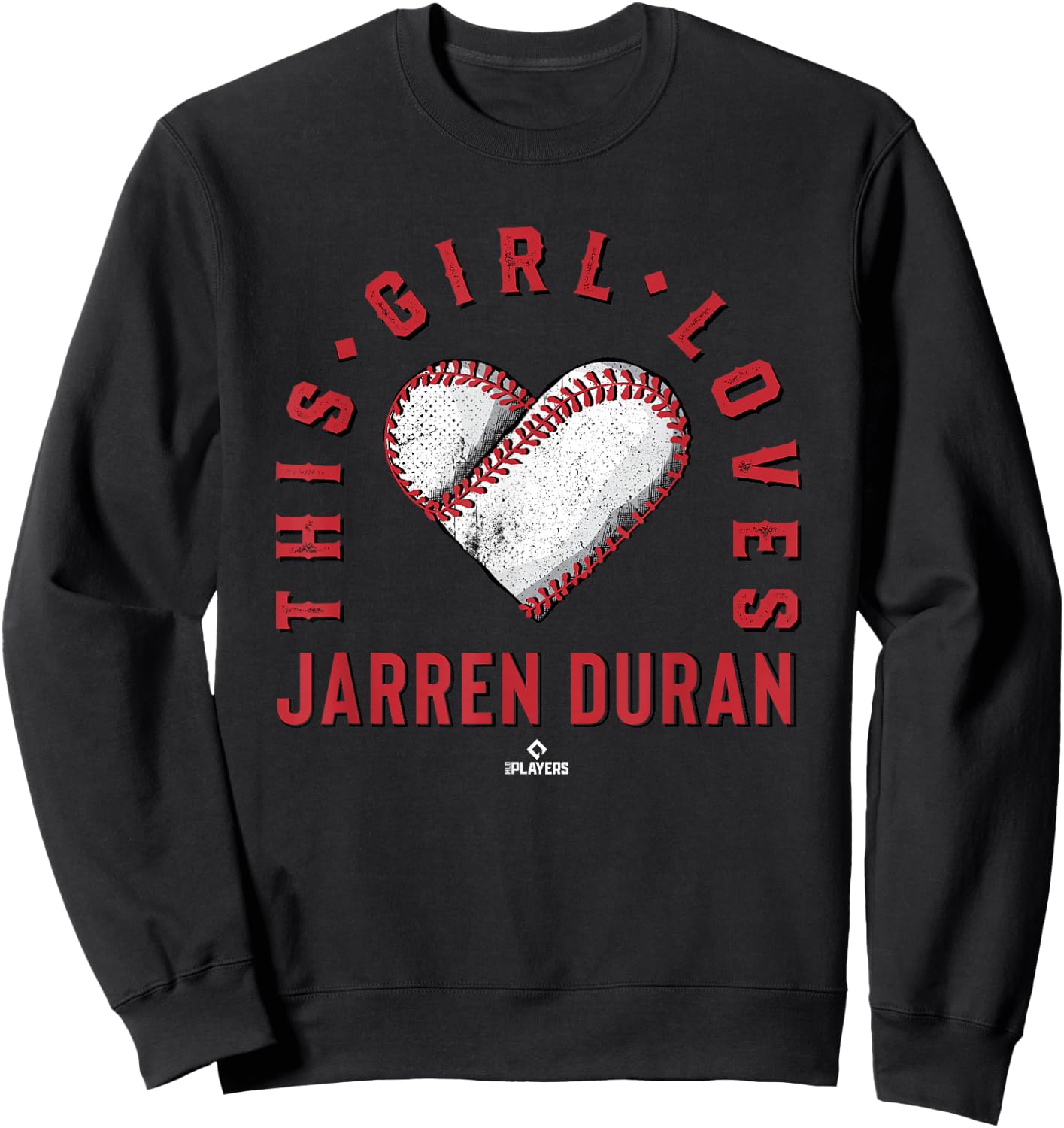 This Girl Loves Jarren Duran Jarren Duran Boston MLBPA Sweatshirt - Sweatshirt | Black
