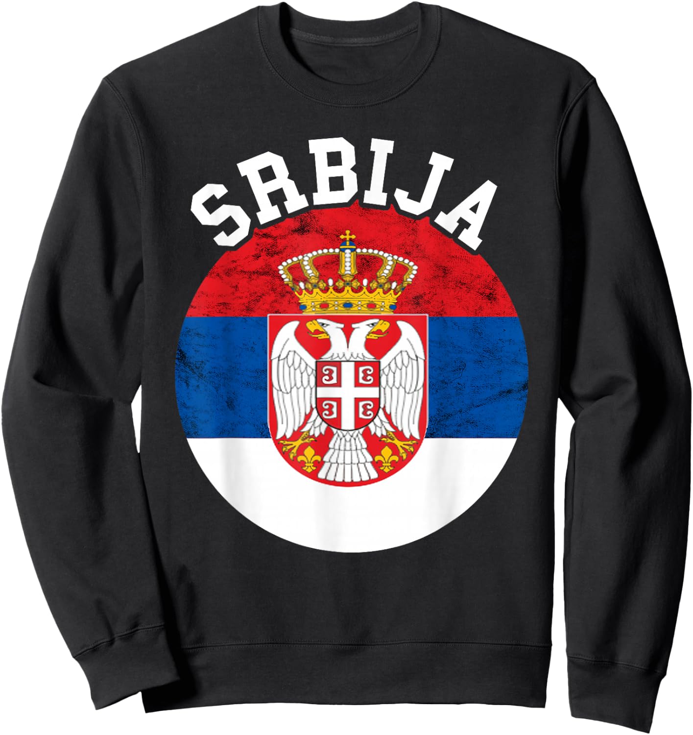 Srbija Serbia Serbian Flag Serbian Roots Serbian Pride Sweatshirt - Sweatshirt | Black