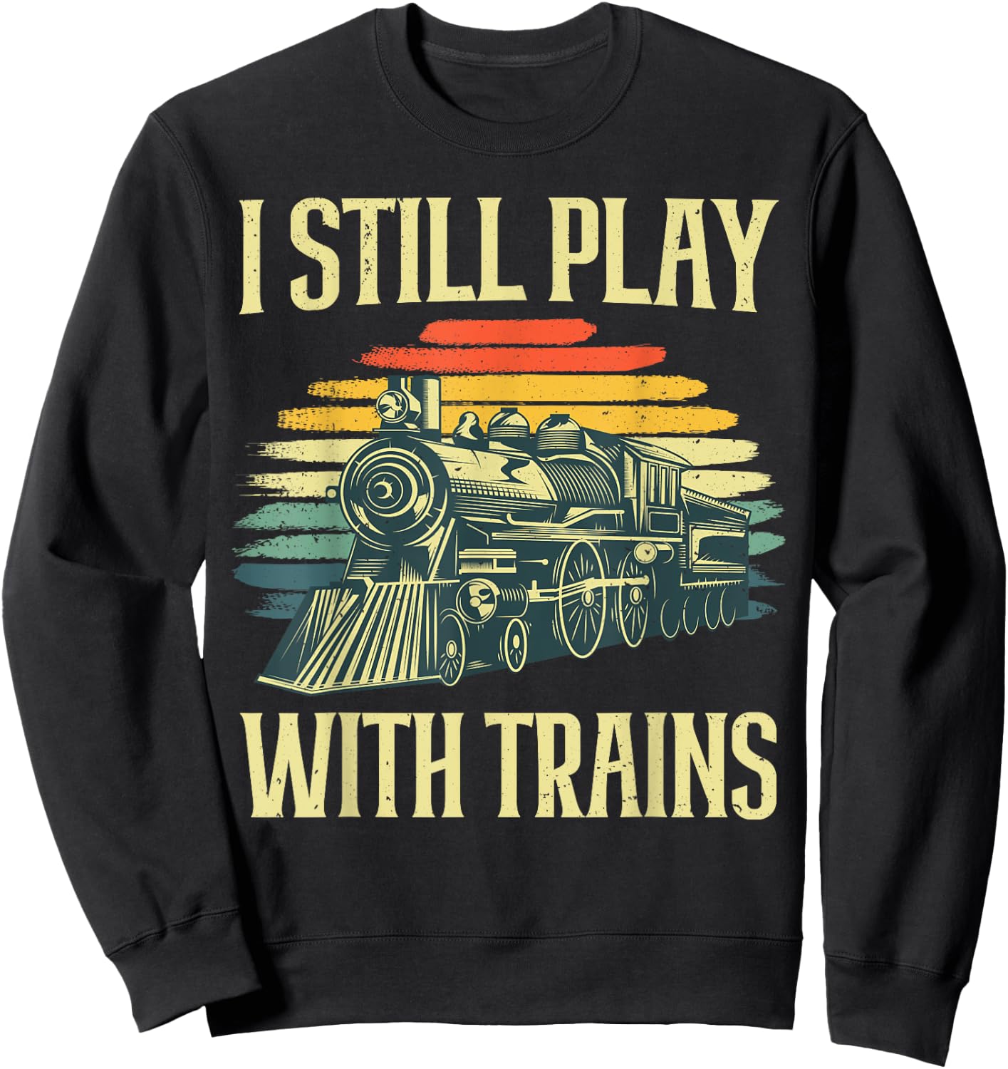 Funny Train Women Locomotive Vehicle Train Driver Sweatshirt - Sweatshirt | Black