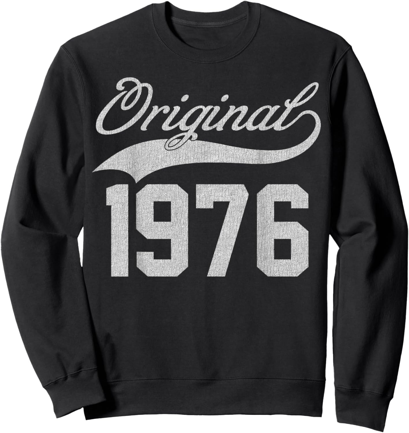 Vintage 1976 Funny 49 Years Old Men and Women 49th Birthday Sweatshirt - Sweatshirt | Black