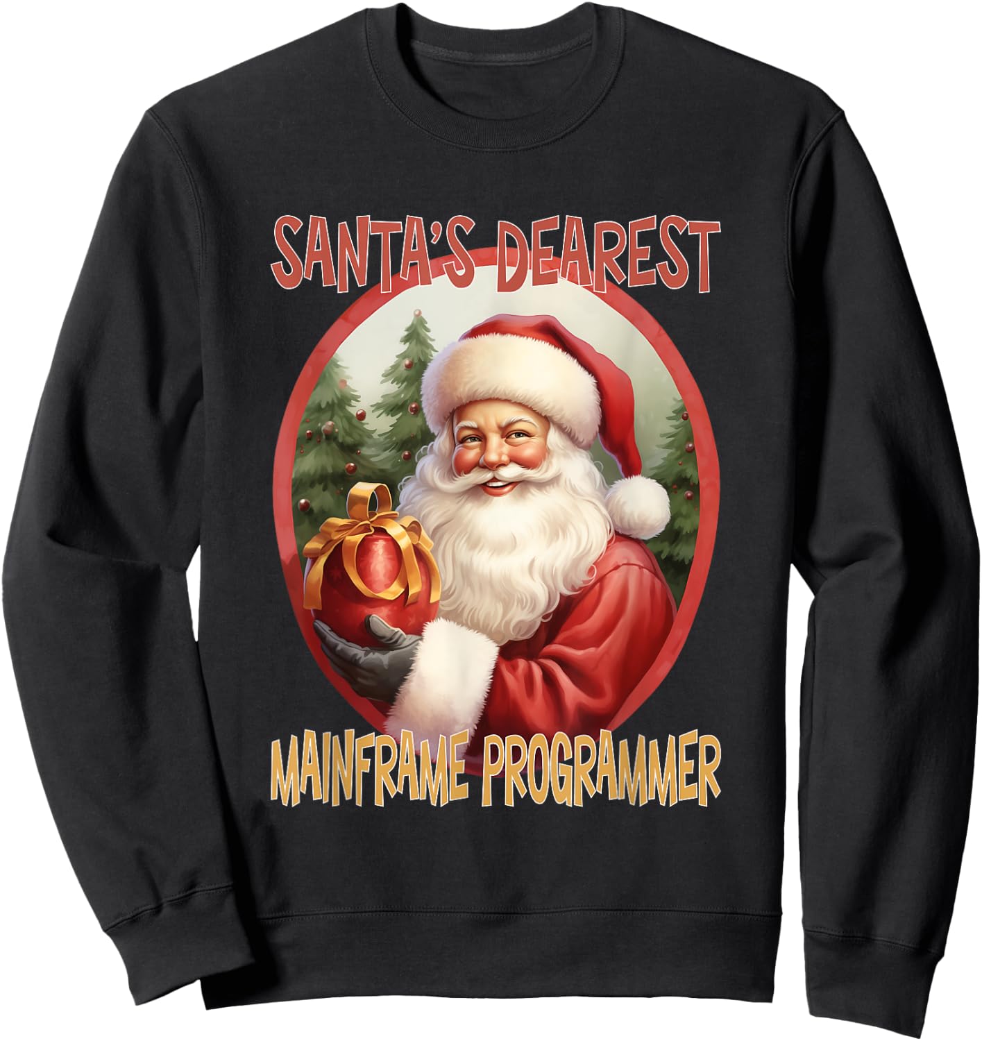 Mainframe Programmer Christmas Holiday Love Xmas Sweatshirt - Sweatshirt | Black