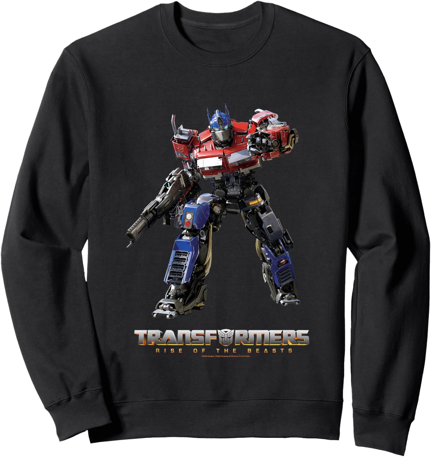 Transformers: Rise of the Beasts Optimus Prime Full Body Sweatshirt - Sweatshirt | Black